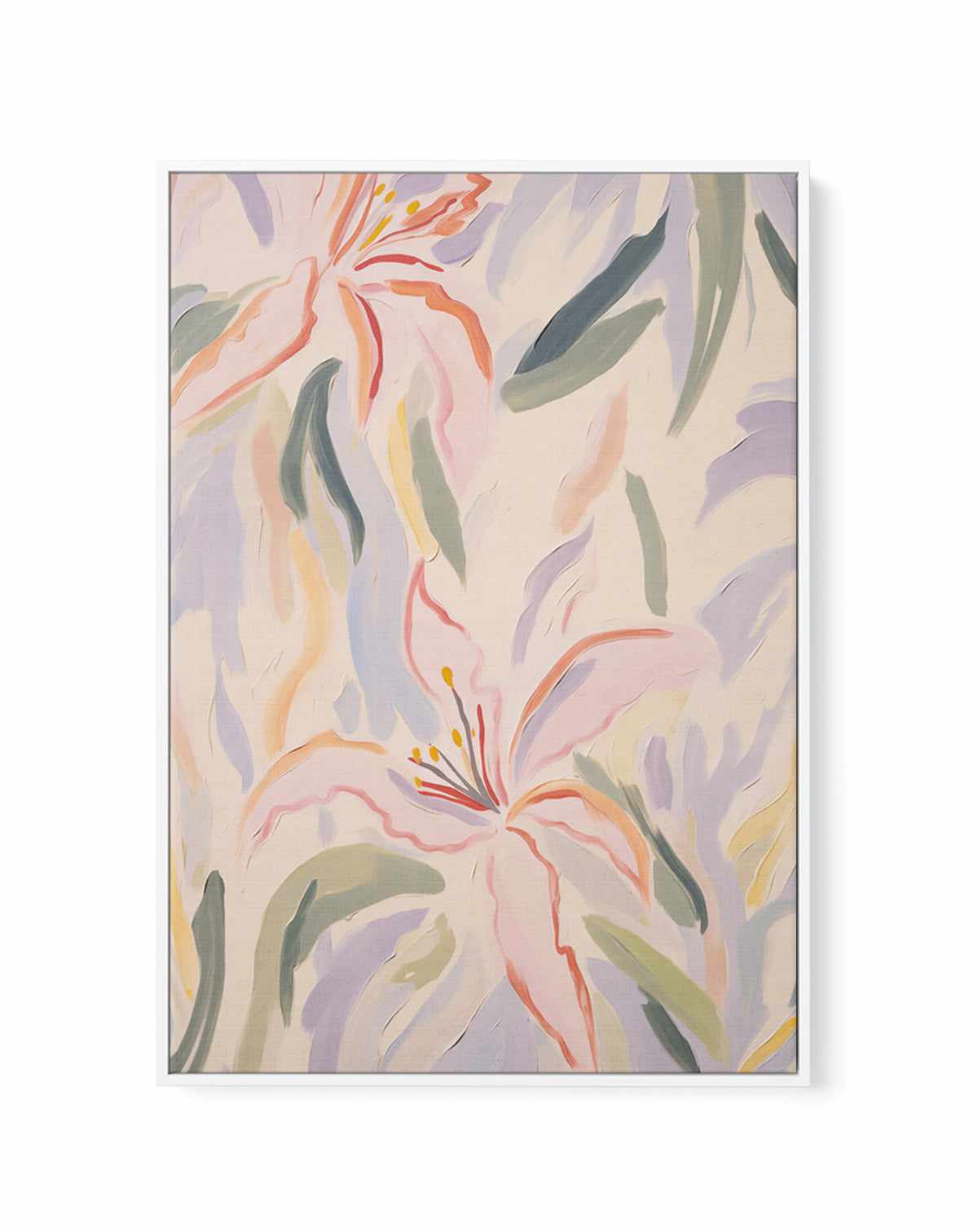 Dream Lillies II | Framed Canvas Art Print