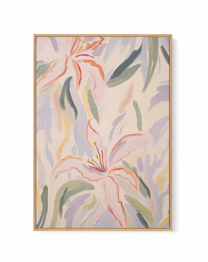 Dream Lillies II | Framed Canvas Art Print