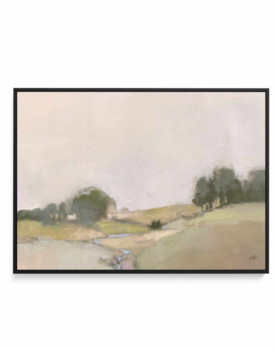 Dream Valley II Neutral Crop | Framed Canvas Art Print