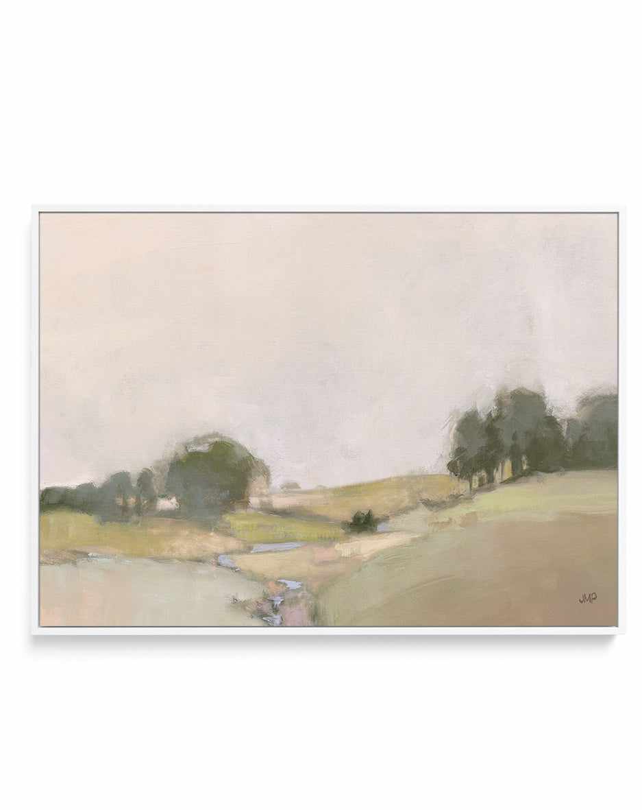 Dream Valley II Neutral Crop | Framed Canvas Art Print