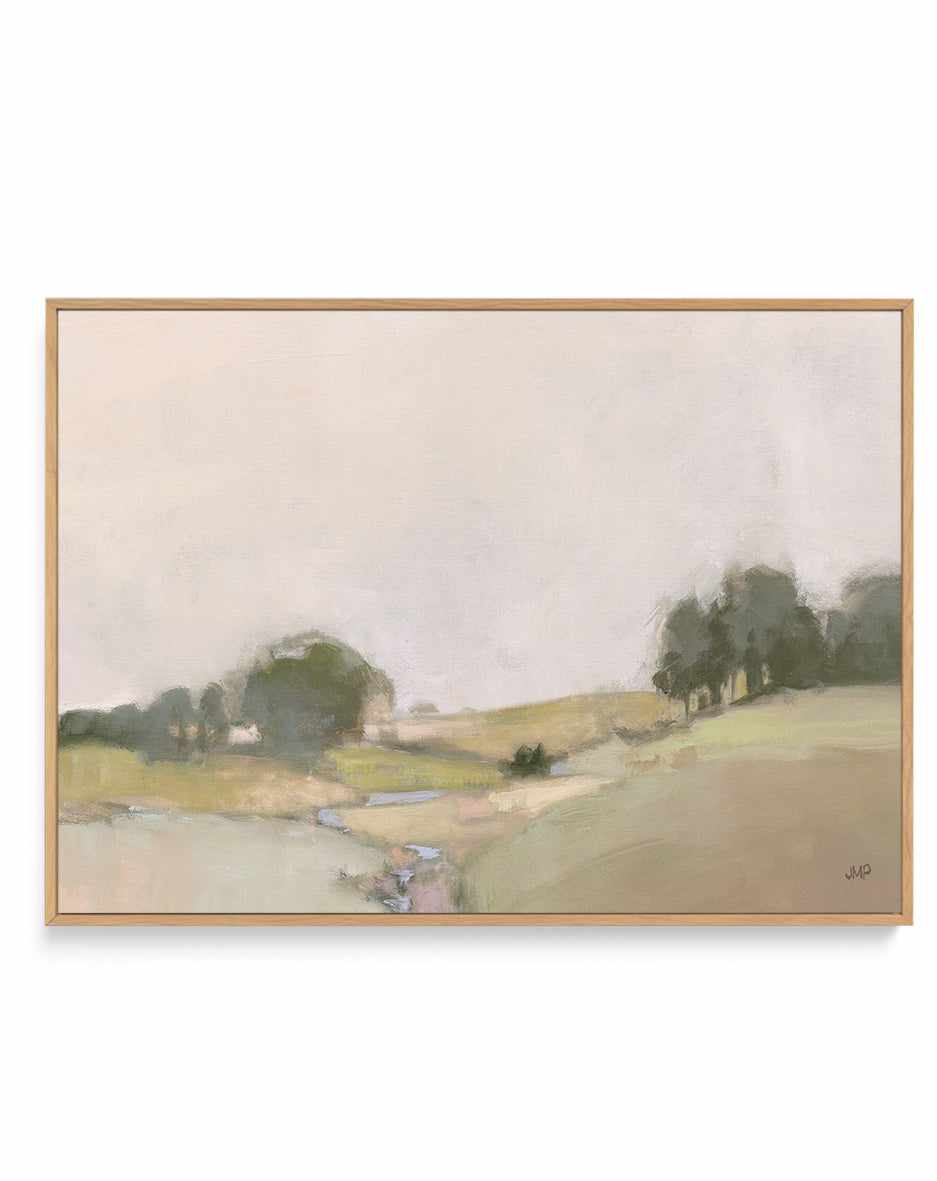 Dream Valley II Neutral Crop | Framed Canvas Art Print