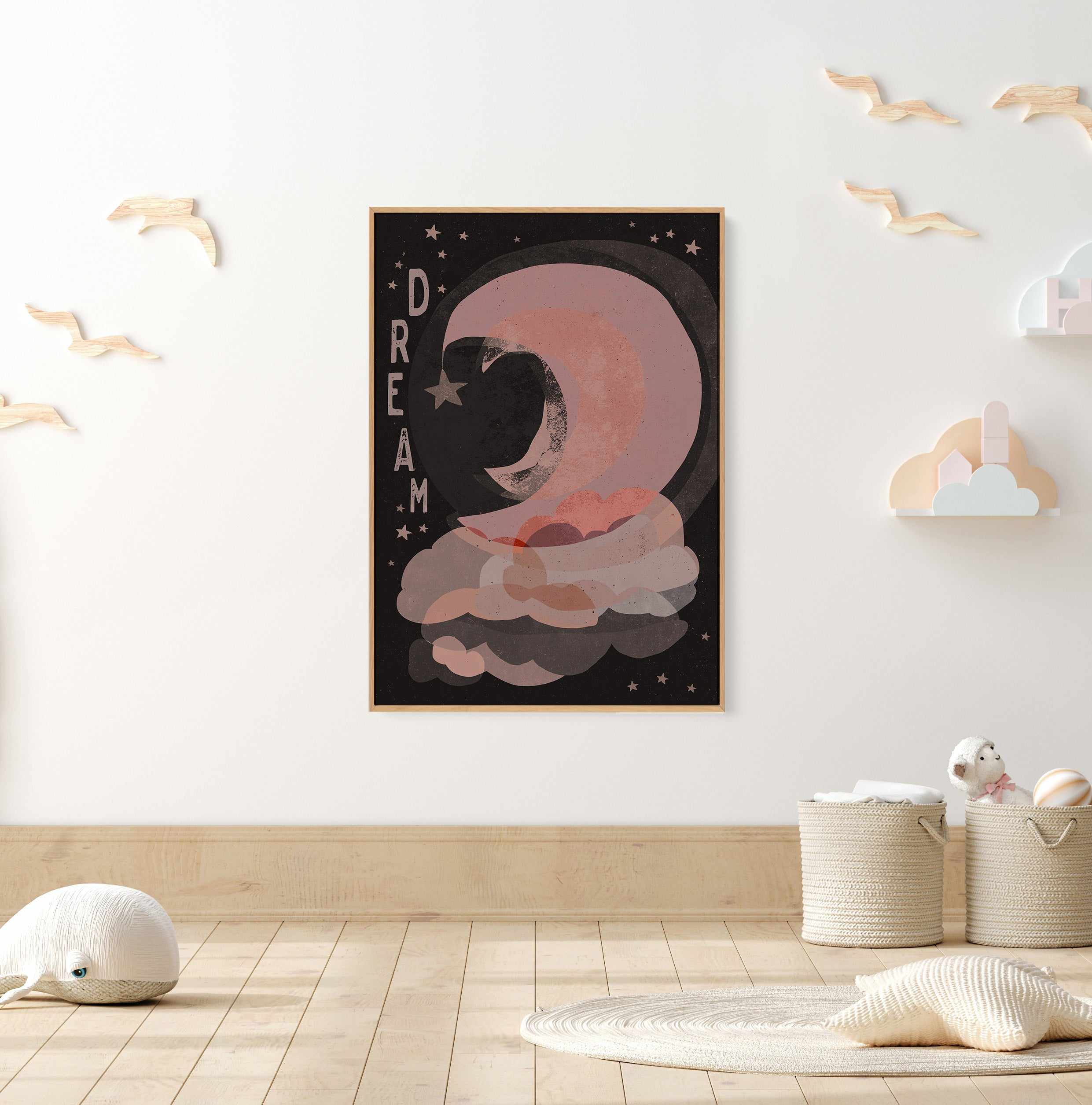 Dream (dark-version) By Treechild | Framed Canvas Art Print