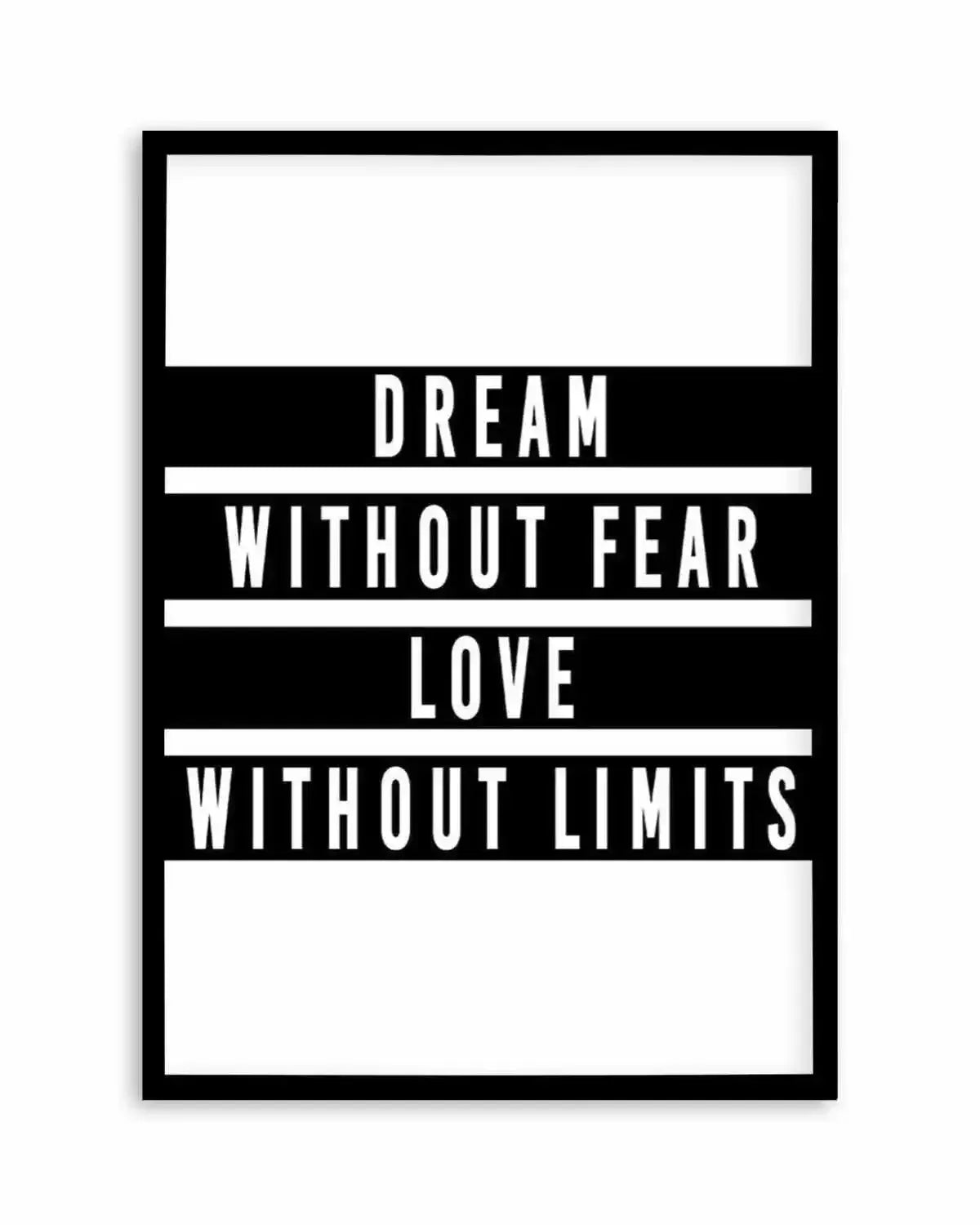 Dream without Fear Art Print from Olive et Oriel where you can shop wallpaper and artworks online