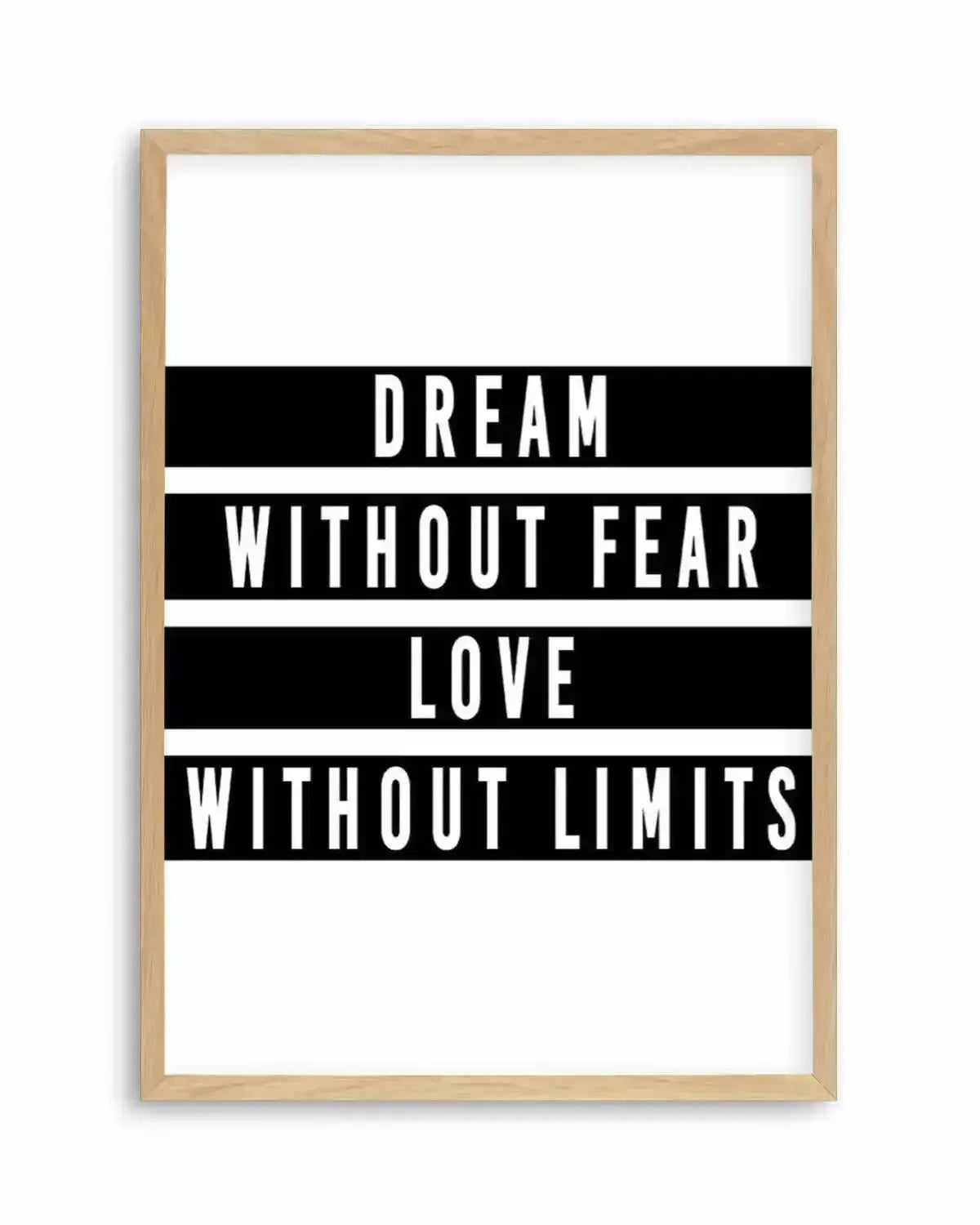 Dream without Fear Art Print from Olive et Oriel where you can shop wallpaper and artworks online