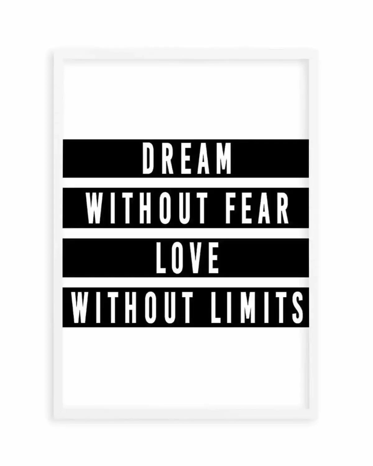 Dream without Fear Art Print from Olive et Oriel where you can shop wallpaper and artworks online