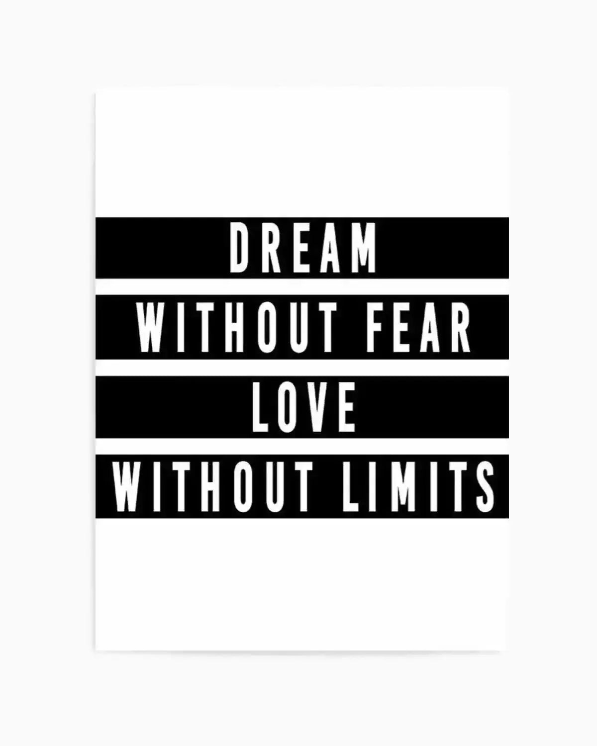 Dream without Fear Art Print from Olive et Oriel where you can shop wallpaper and artworks online