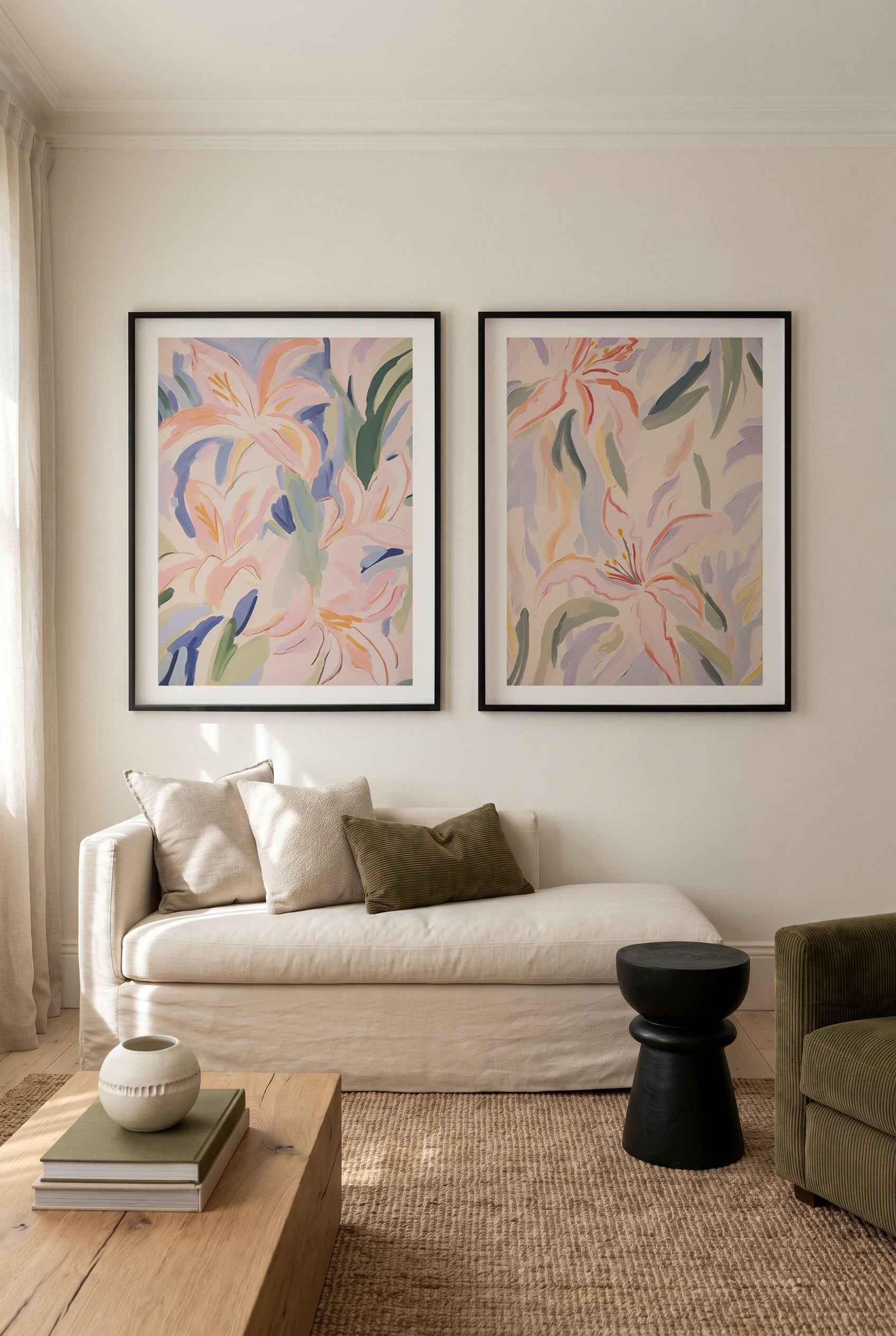 Dream Lillies I & II Print Set of 2 | Matching Wall Art