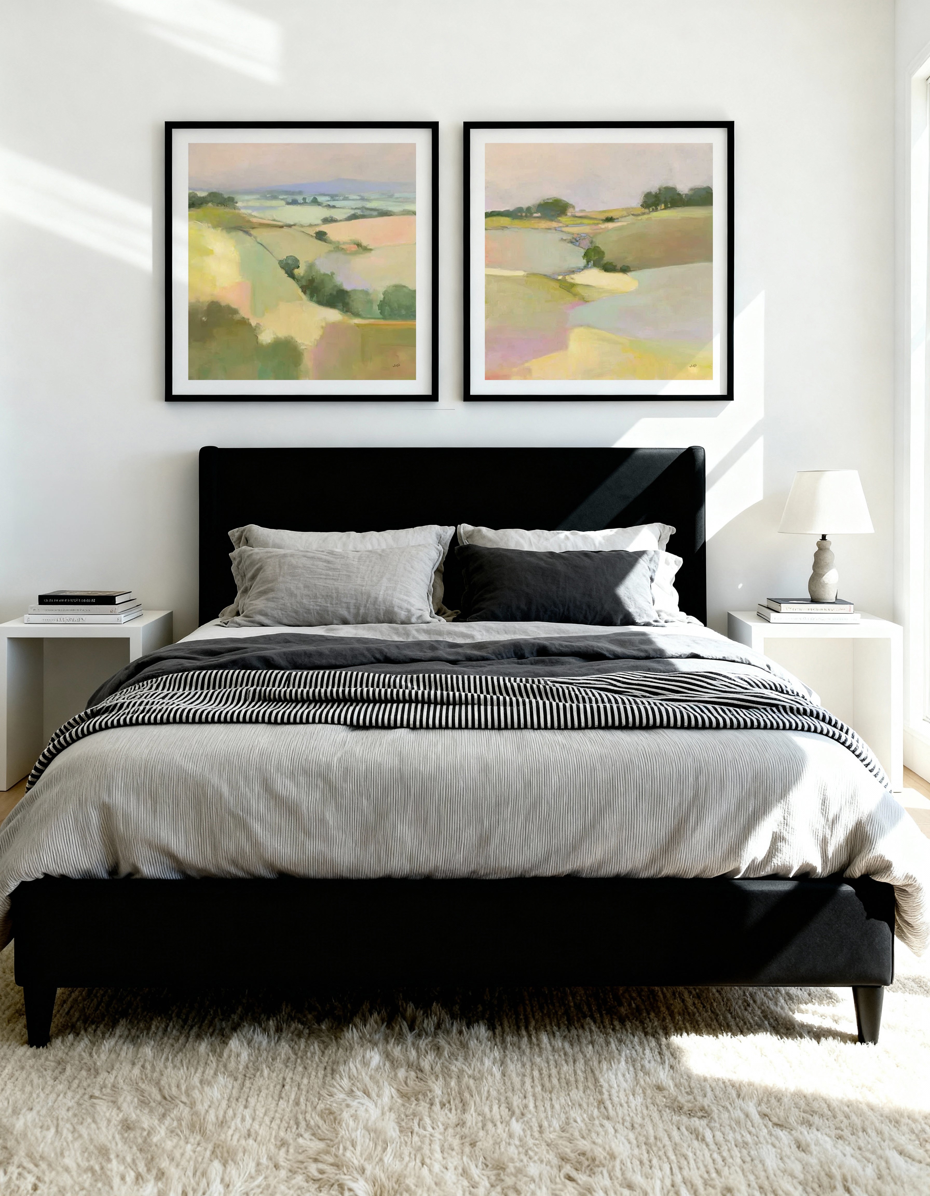 Dream Valley I & II Art Print Set of 2 | Matching Wall Art