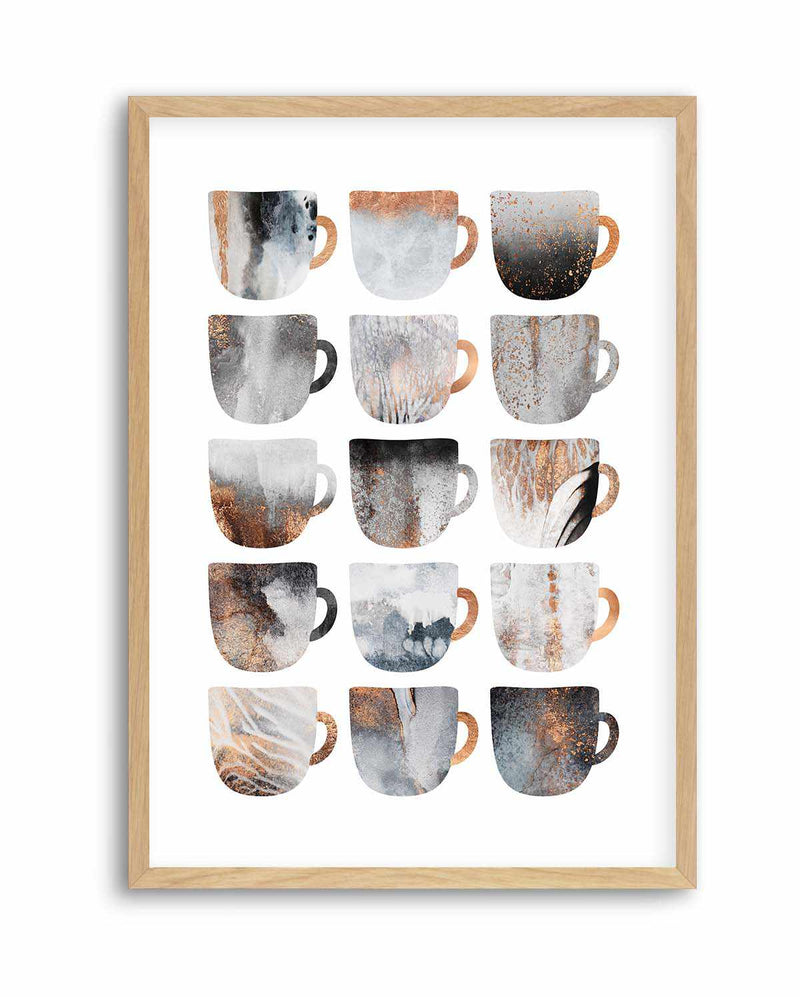 Dreamy Coffee Cups by Elisabeth Fredriksson | Art Print