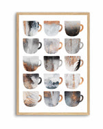 Dreamy Coffee Cups by Elisabeth Fredriksson | Art Print
