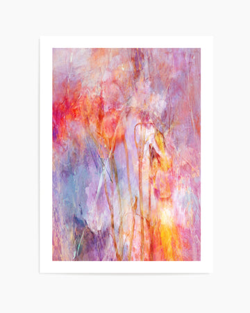 Dreamy Floral Abstract by Delphine Devos | Art Print