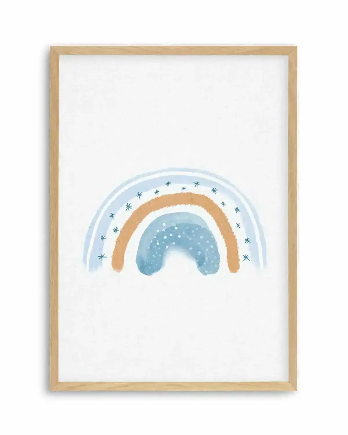 Dreamy Rainbow on Linen Art Print from Olive et Oriel where you can shop wallpaper and artworks online