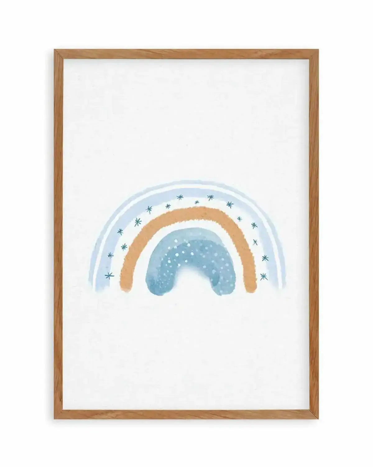 Dreamy Rainbow on Linen Art Print from Olive et Oriel where you can shop wallpaper and artworks online