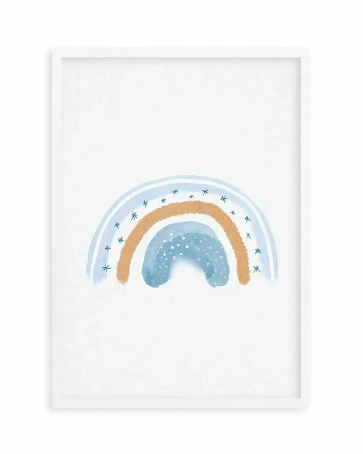 Dreamy Rainbow on Linen Art Print from Olive et Oriel where you can shop wallpaper and artworks online