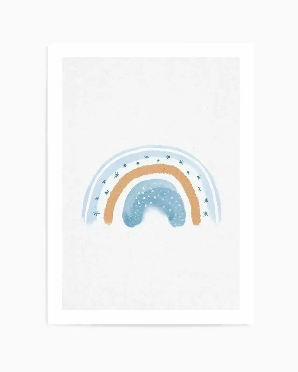 Dreamy Rainbow on Linen Art Print from Olive et Oriel where you can shop wallpaper and artworks online