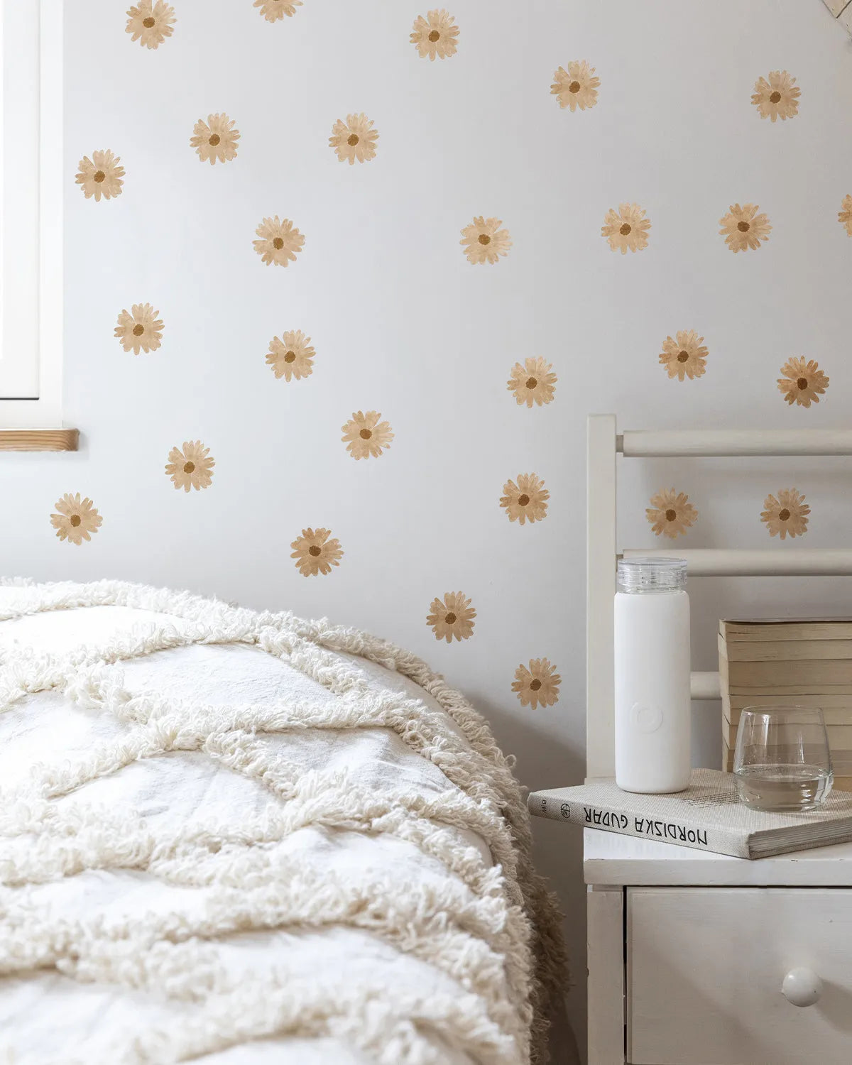 Dried Daisies Decal Set from Olive et Oriel where you can shop wallpaper and artworks online