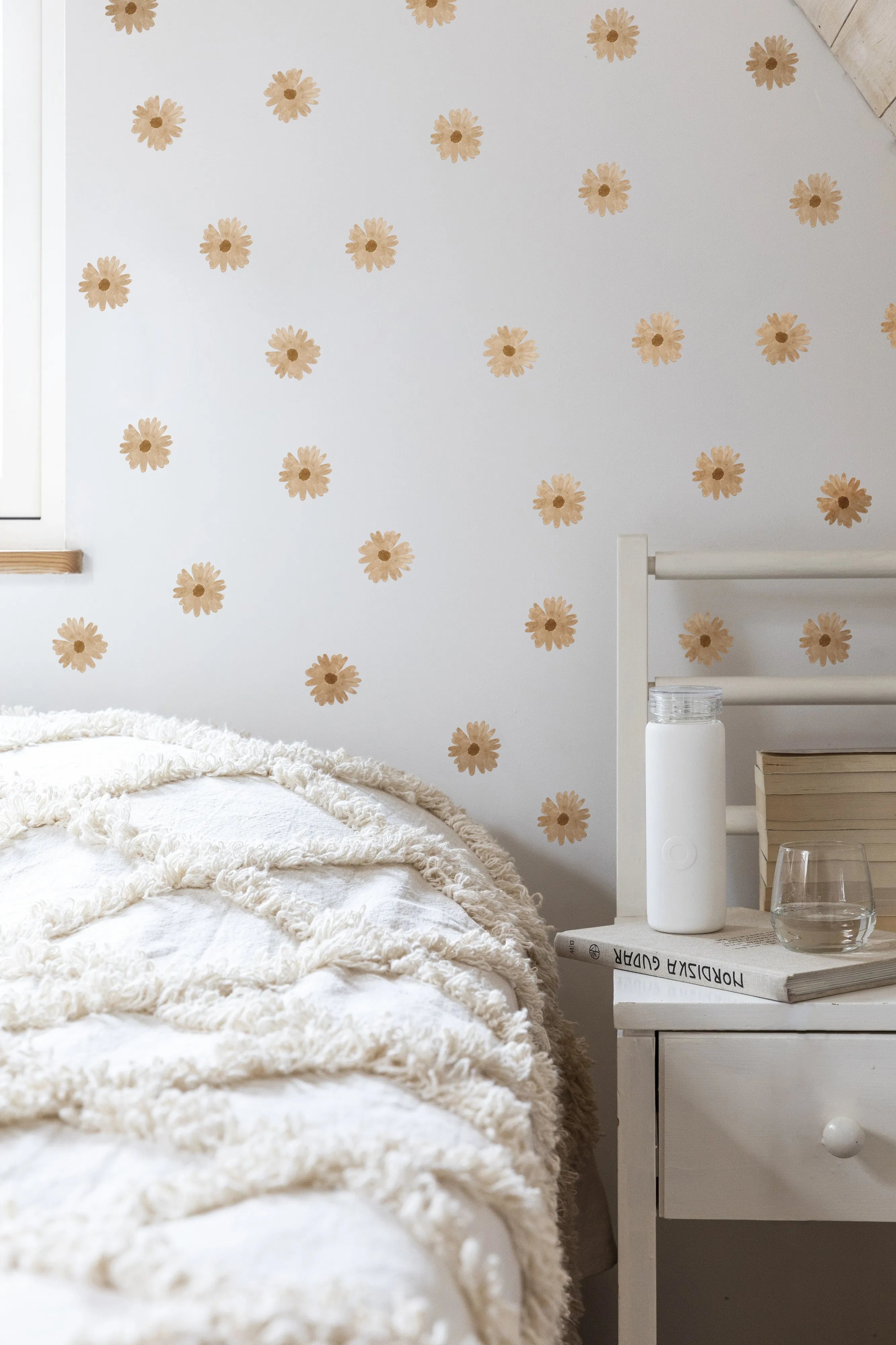 Dried Daisies Decal Set from Olive et Oriel where you can shop wallpaper and artworks online