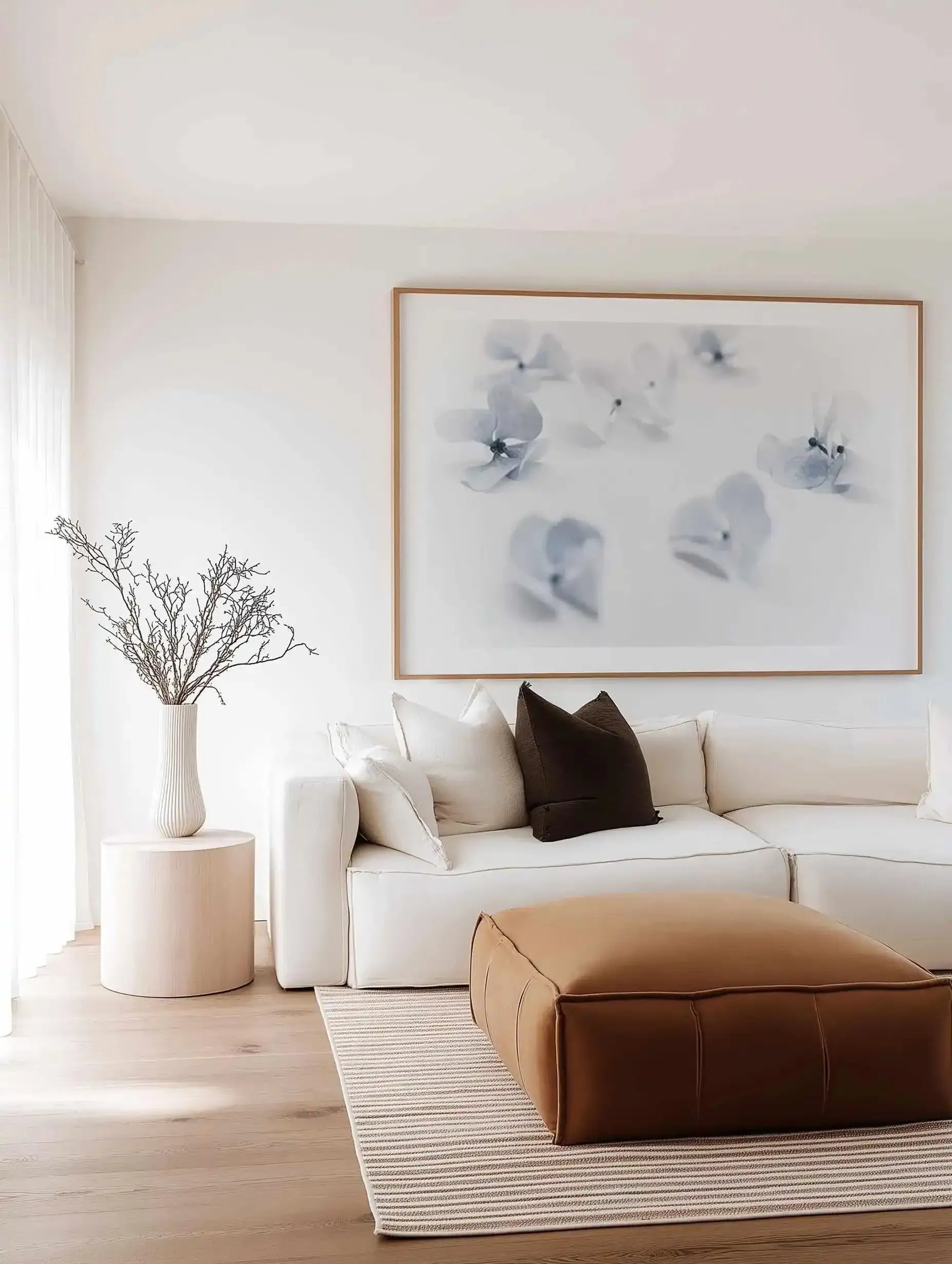 Droplets | Hydrangea I Art Print from Olive et Oriel where you can shop wallpaper and artworks online