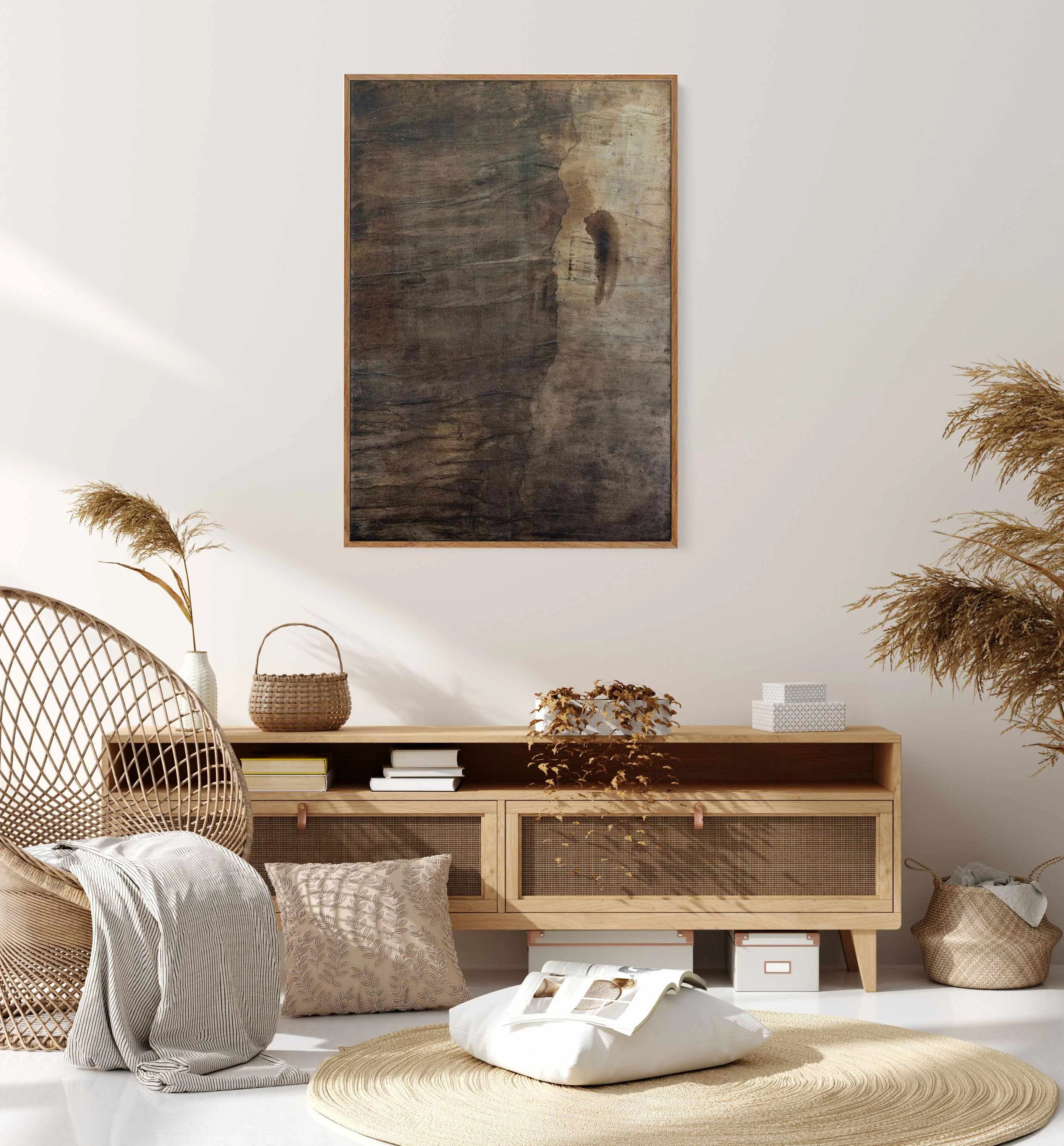 Duality by Irina Ventresca | Framed Canvas Art Print from Olive et Oriel where you can shop wallpaper and artworks online