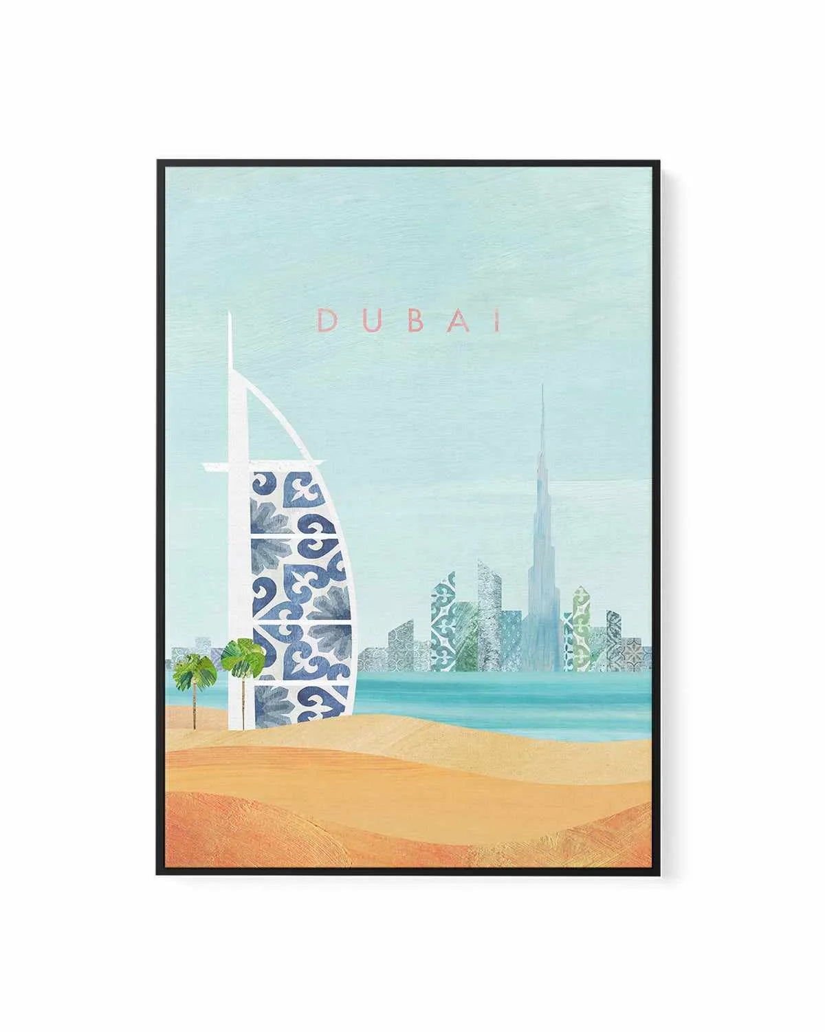 Dubai by Henry Rivers | Framed Canvas Art Print from Olive et Oriel where you can shop wallpaper and artworks online
