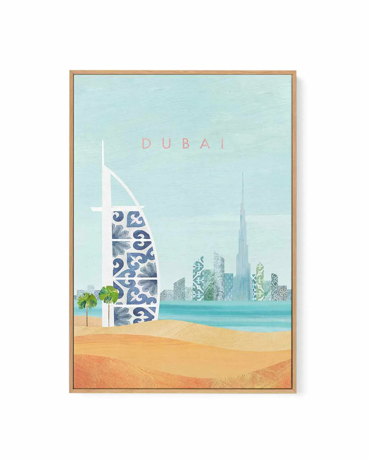 Dubai by Henry Rivers | Framed Canvas Art Print from Olive et Oriel where you can shop wallpaper and artworks online