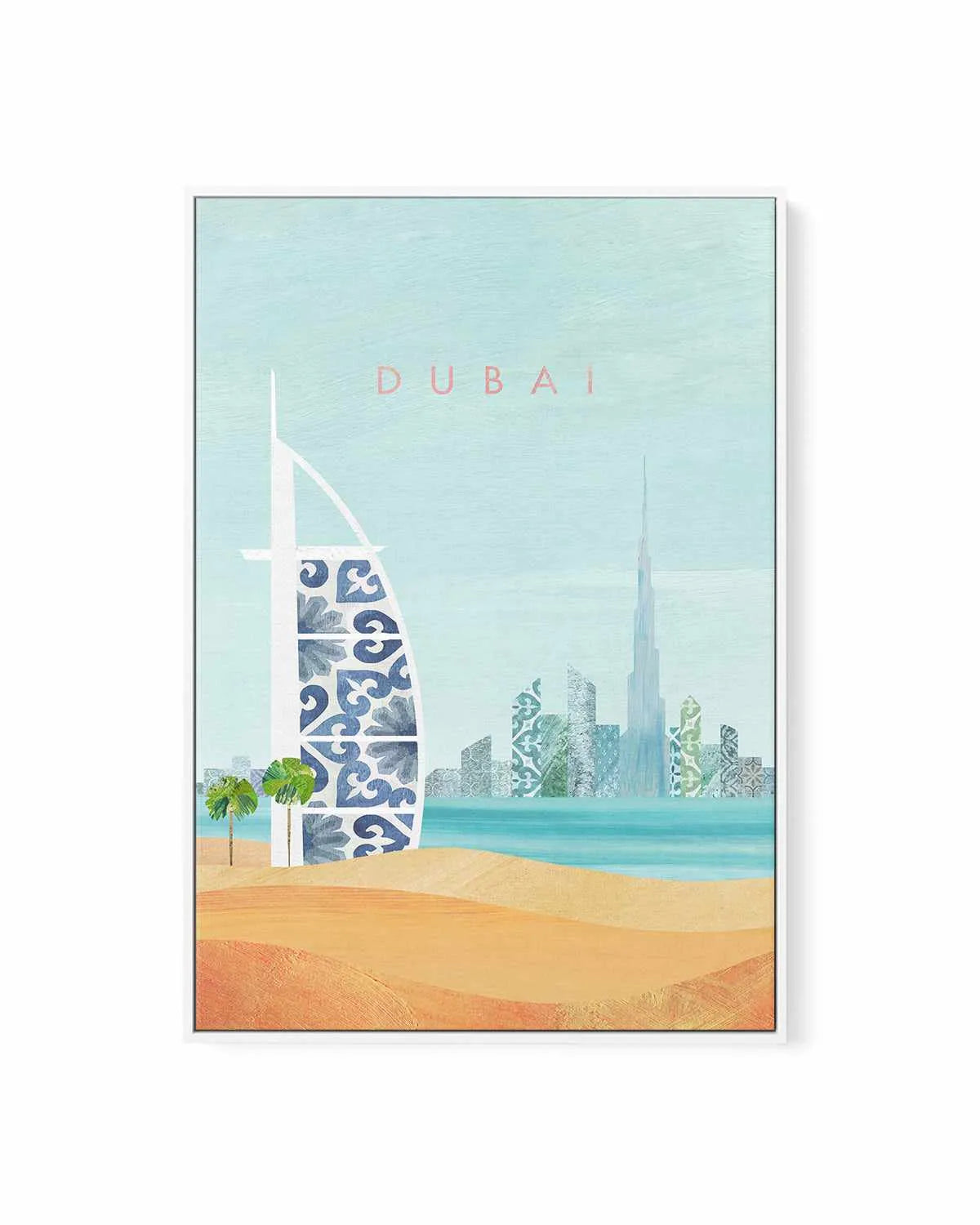Dubai by Henry Rivers | Framed Canvas Art Print from Olive et Oriel where you can shop wallpaper and artworks online