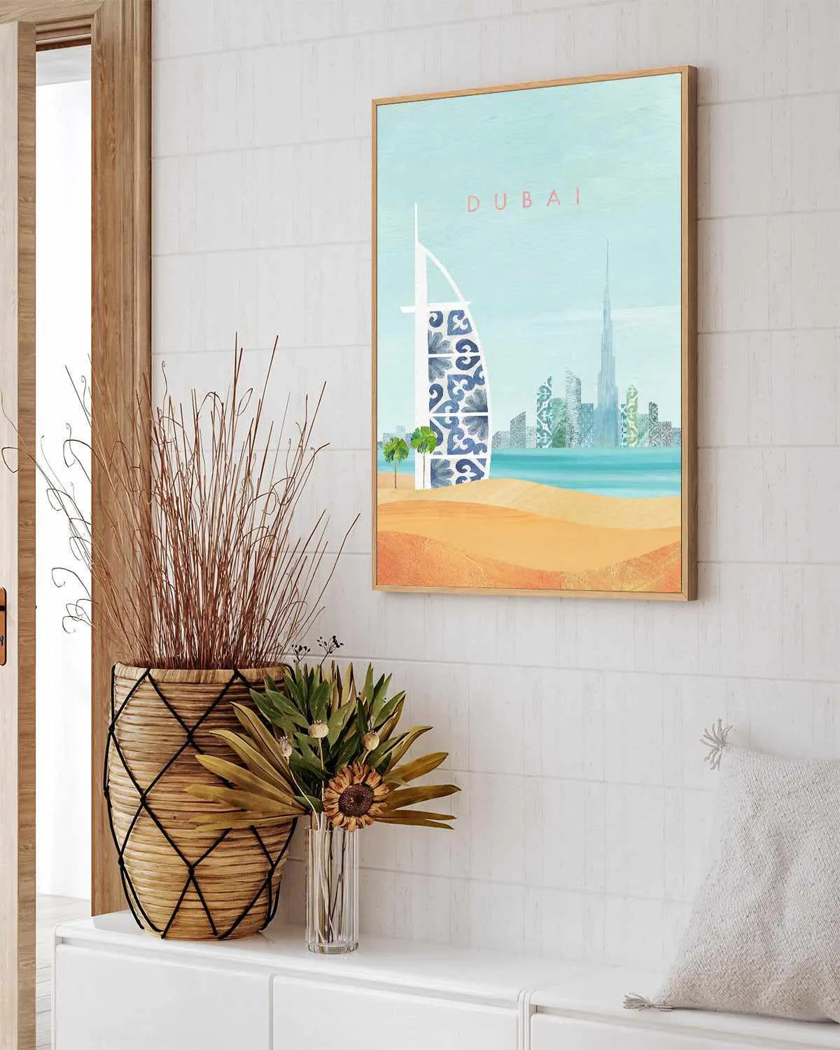 Dubai by Henry Rivers | Framed Canvas Art Print from Olive et Oriel where you can shop wallpaper and artworks online