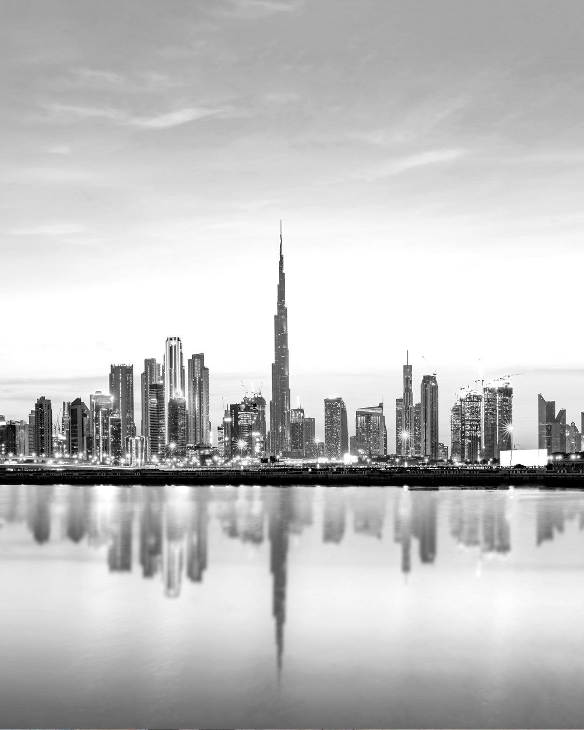 Dubai City Silhouette Photo Mural Wallpaper Online – Olive et Oriel