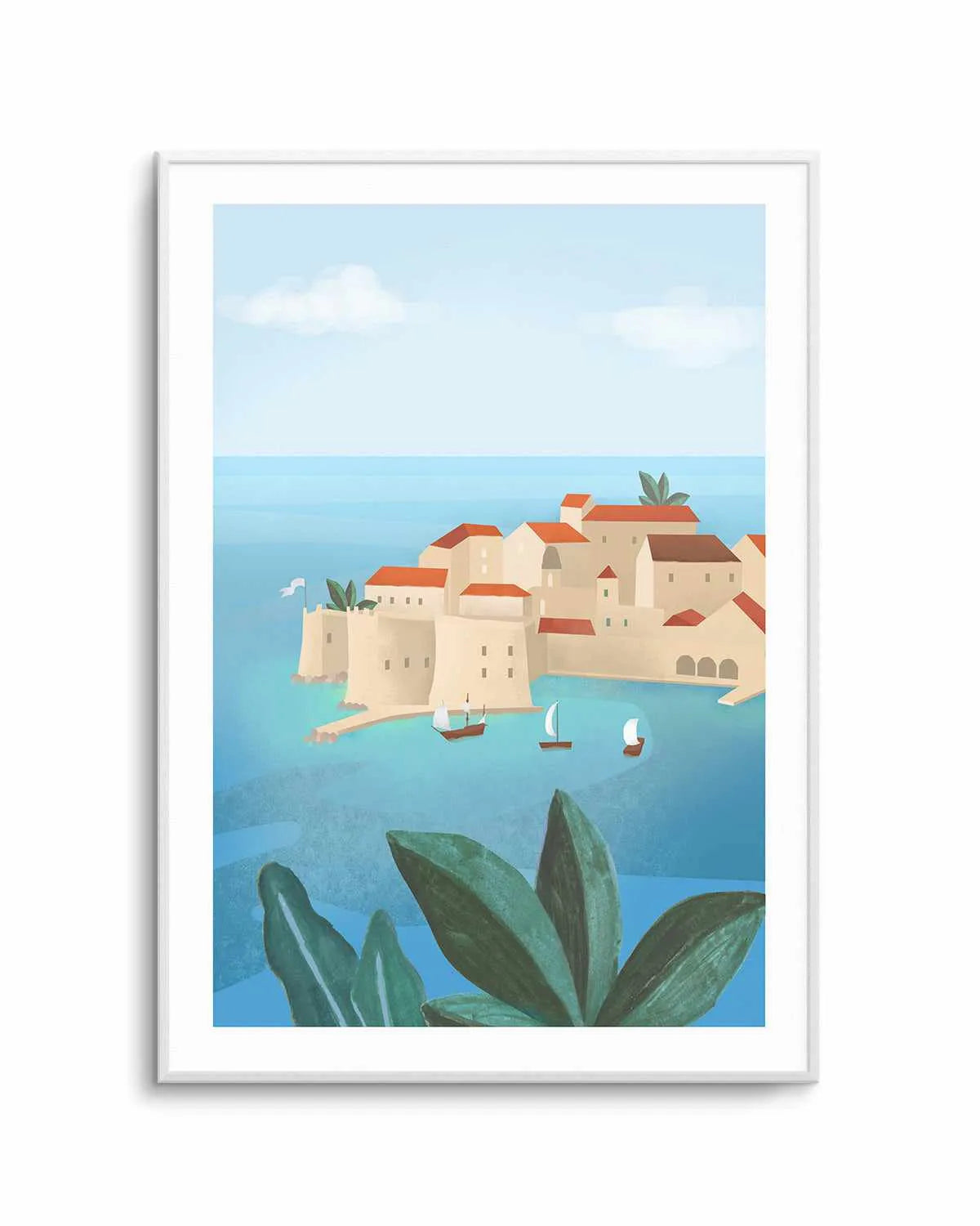 Dubrovnik City by Petra Lizde Art Print from Olive et Oriel where you can shop wallpaper and artworks online
