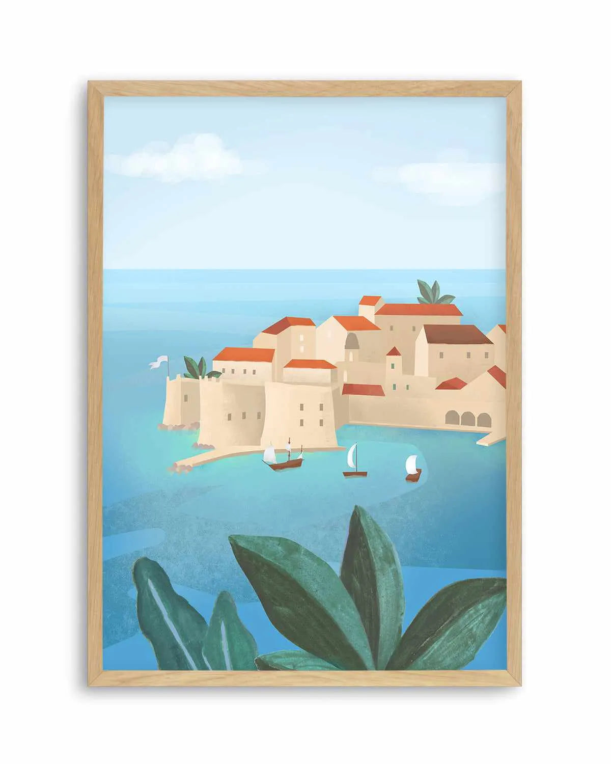 Dubrovnik City by Petra Lizde Art Print from Olive et Oriel where you can shop wallpaper and artworks online