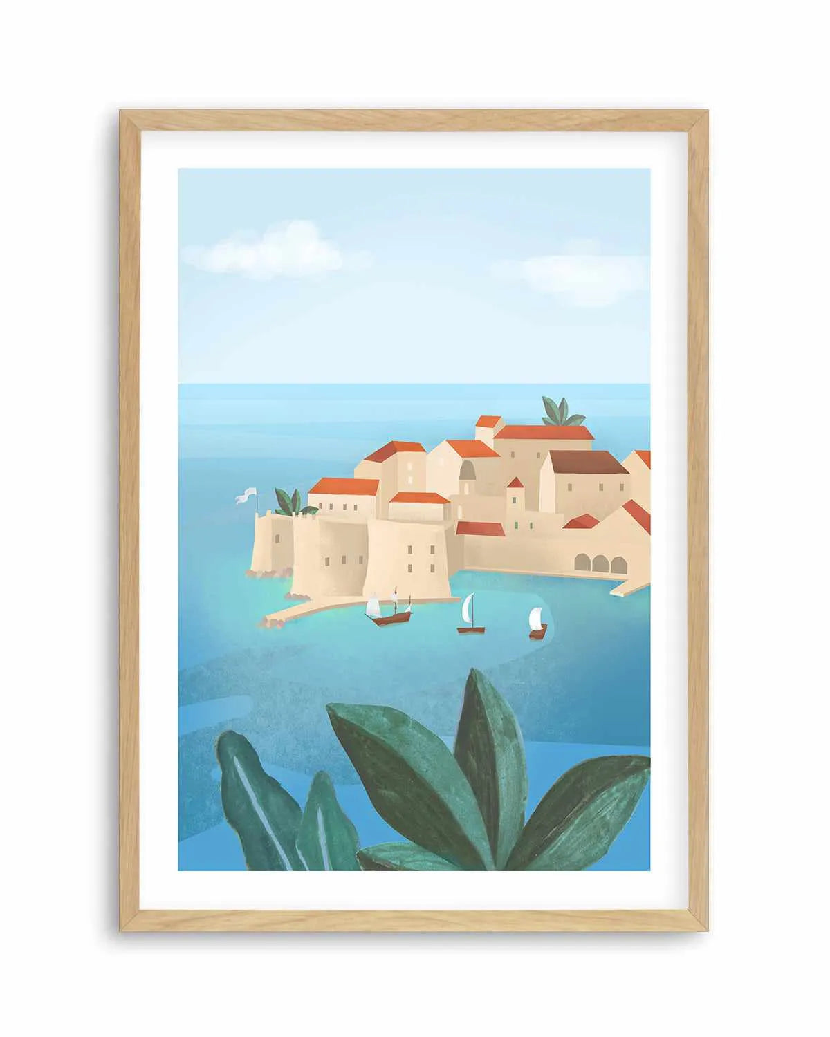 Dubrovnik City by Petra Lizde Art Print from Olive et Oriel where you can shop wallpaper and artworks online