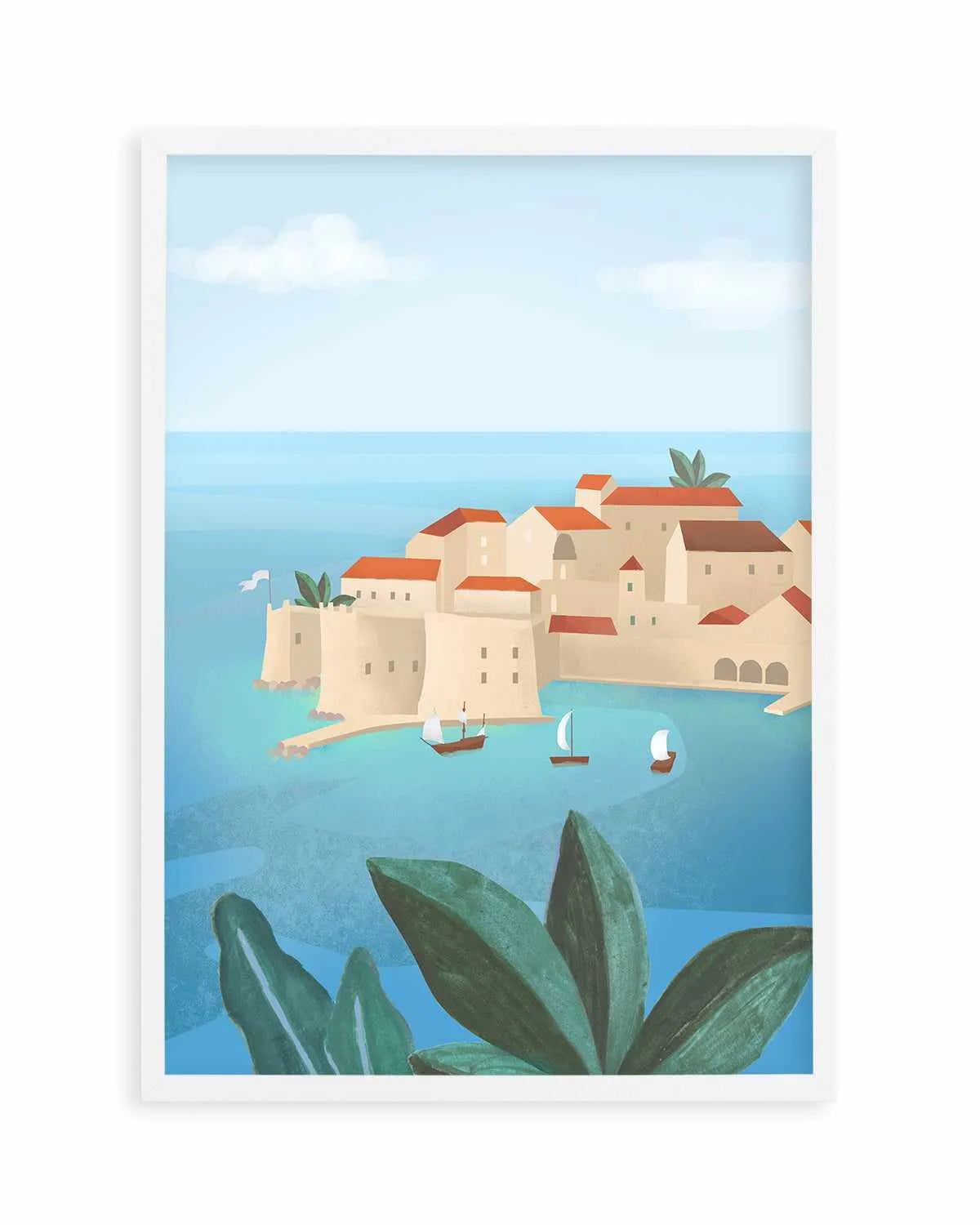 Dubrovnik City by Petra Lizde Art Print from Olive et Oriel where you can shop wallpaper and artworks online