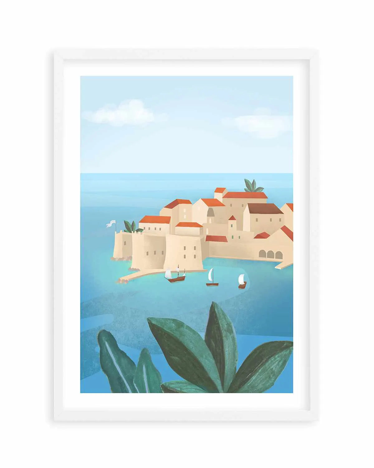 Dubrovnik City by Petra Lizde Art Print from Olive et Oriel where you can shop wallpaper and artworks online