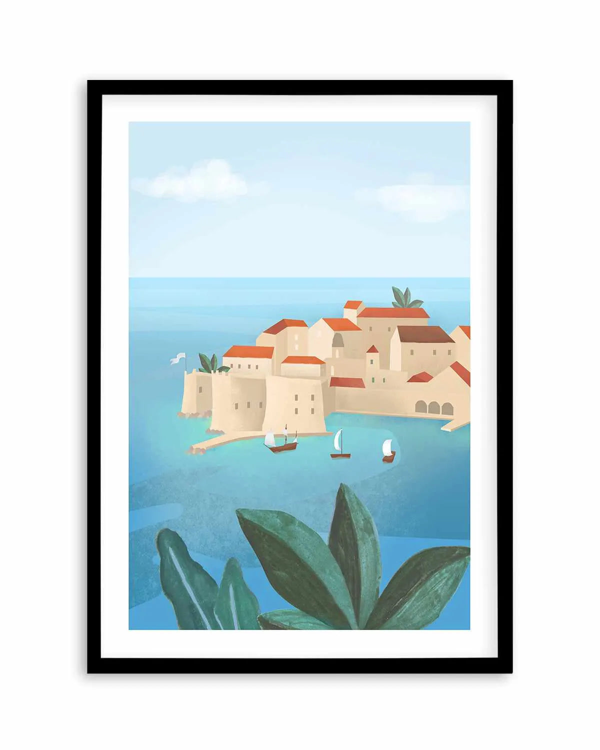 Dubrovnik City by Petra Lizde Art Print from Olive et Oriel where you can shop wallpaper and artworks online