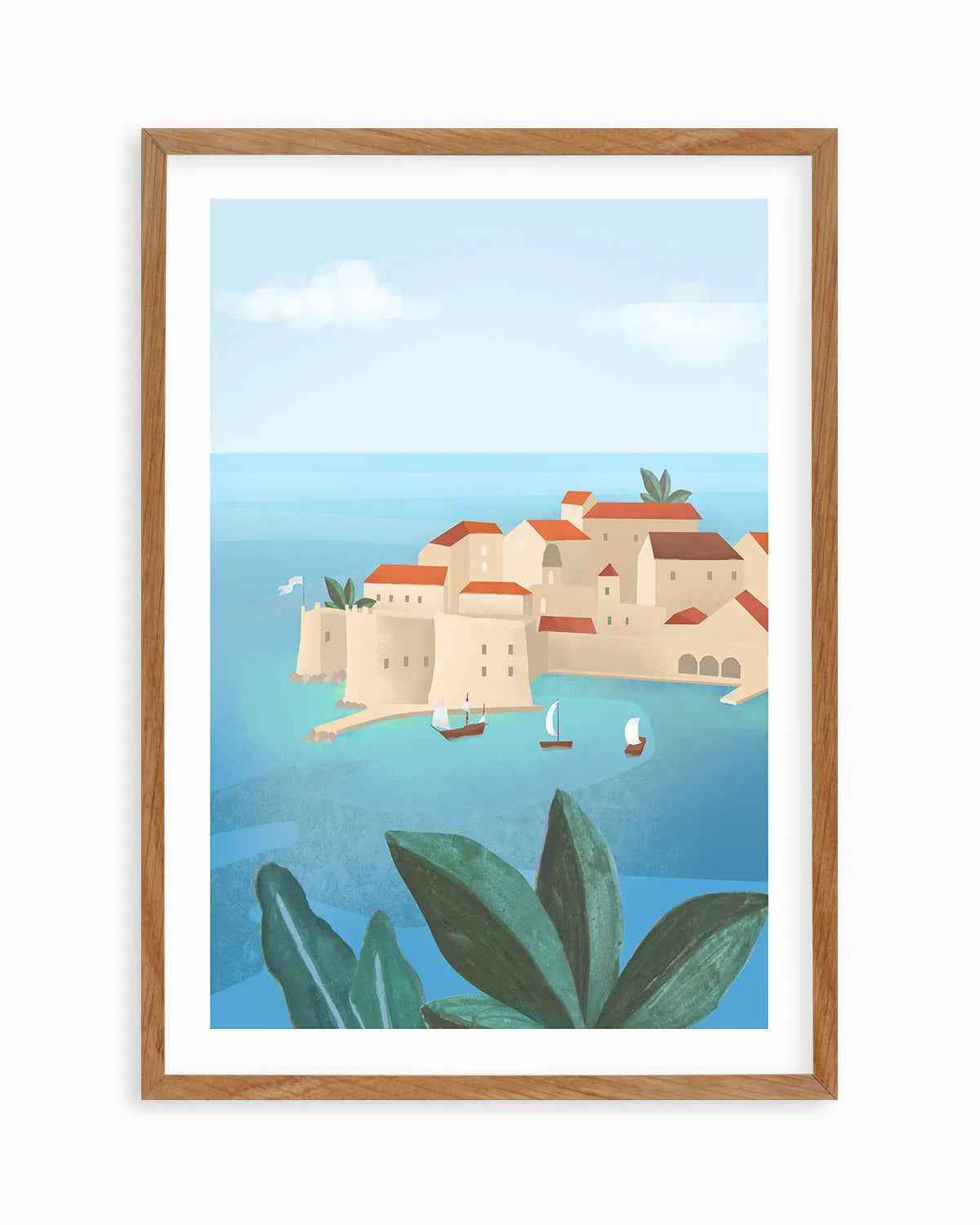 Dubrovnik City by Petra Lizde Art Print from Olive et Oriel where you can shop wallpaper and artworks online