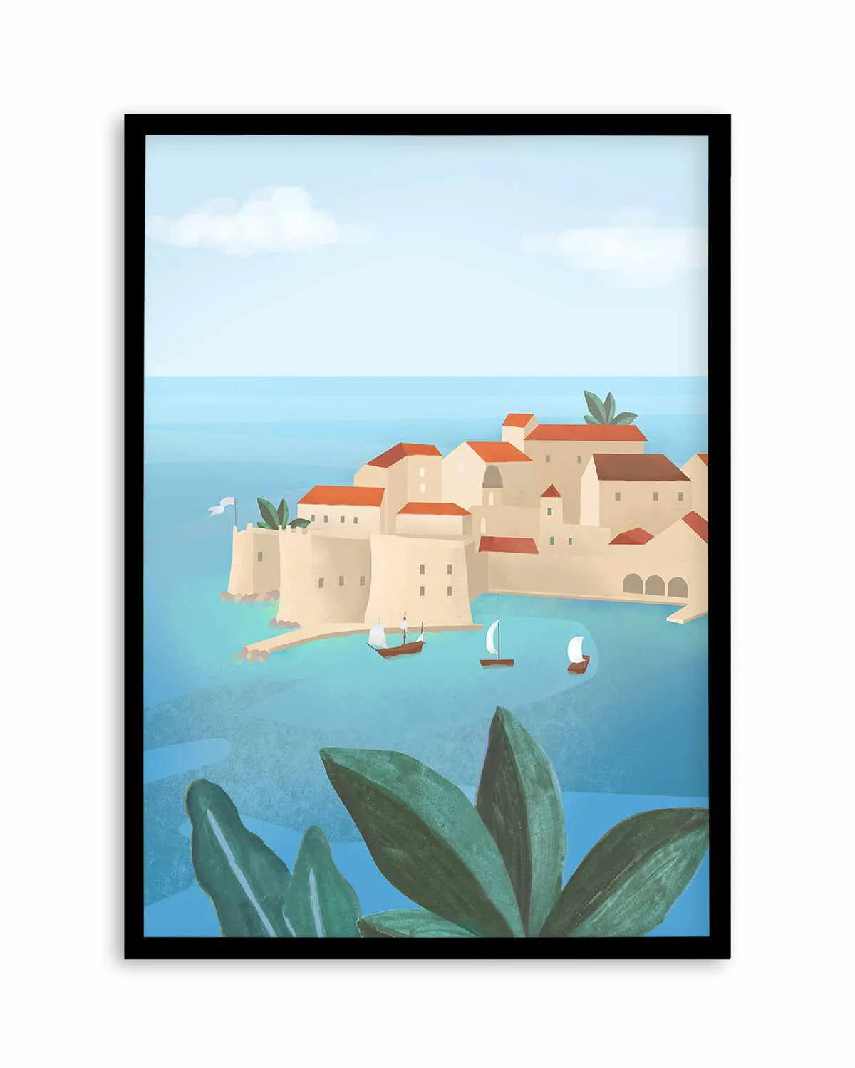Dubrovnik City by Petra Lizde Art Print from Olive et Oriel where you can shop wallpaper and artworks online