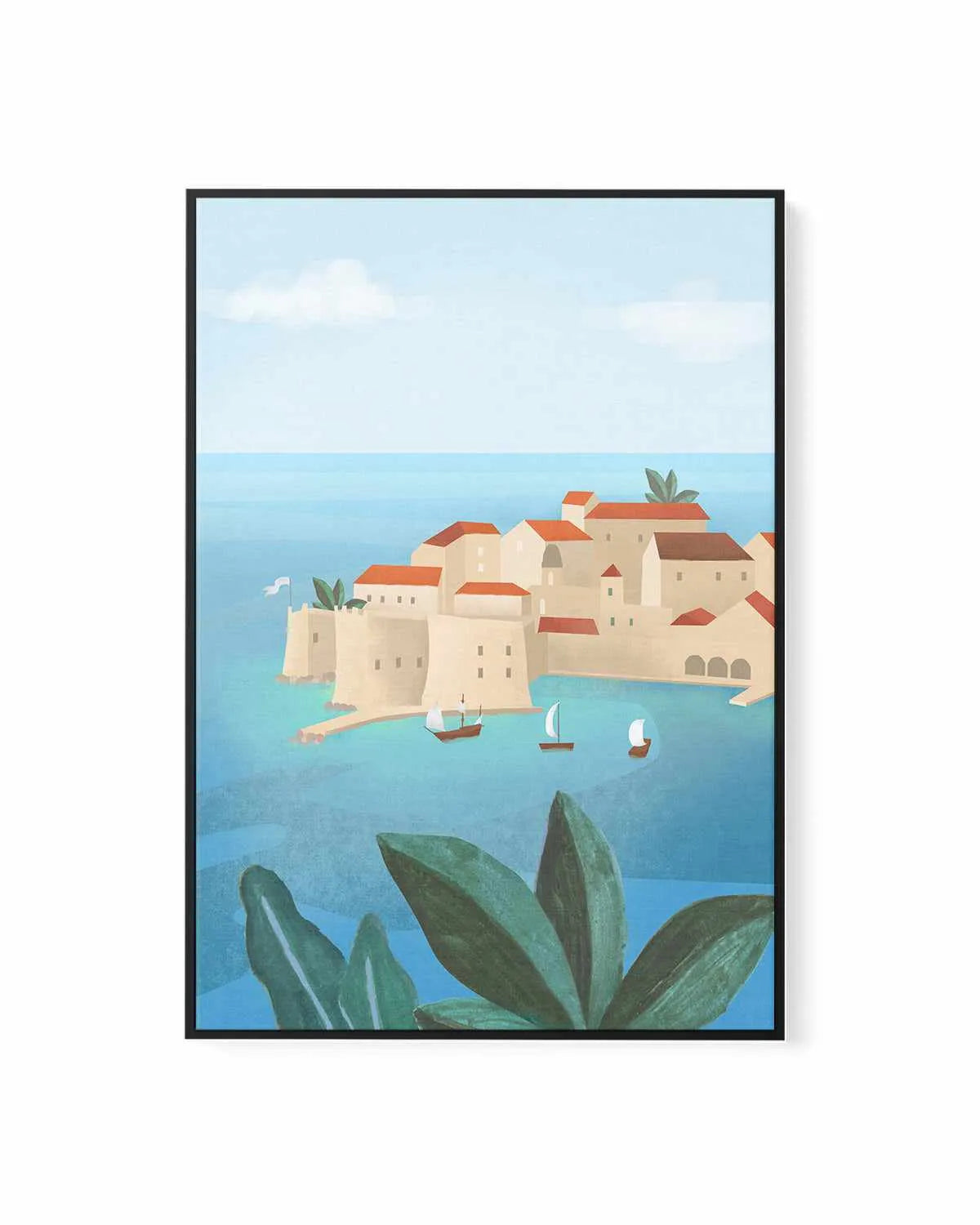 Dubrovnik City by Petra Lizde | Framed Canvas Art Print from Olive et Oriel where you can shop wallpaper and artworks online