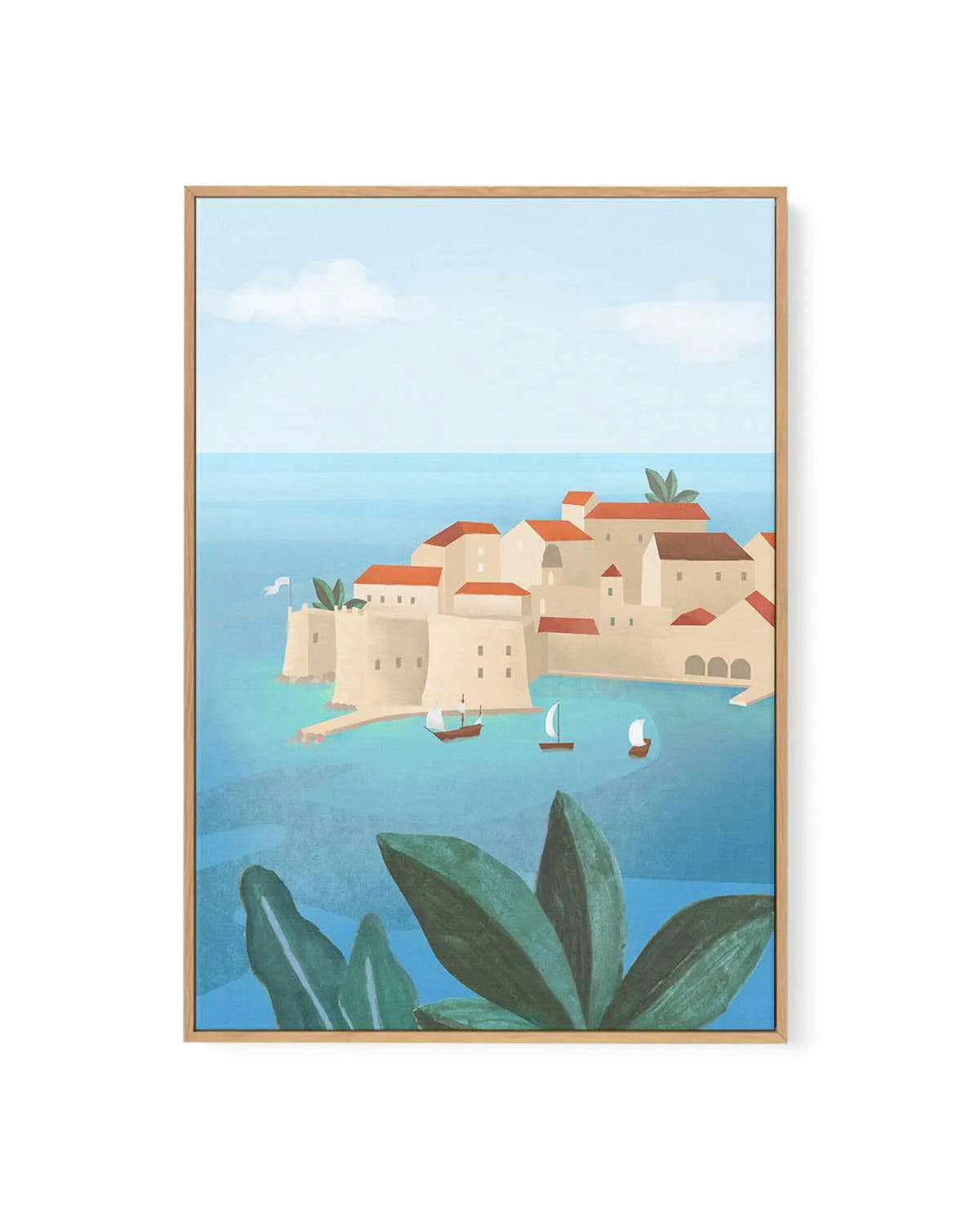 Dubrovnik City by Petra Lizde | Framed Canvas Art Print from Olive et Oriel where you can shop wallpaper and artworks online