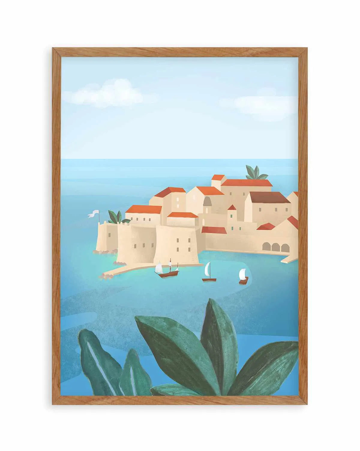 Dubrovnik City by Petra Lizde Art Print from Olive et Oriel where you can shop wallpaper and artworks online