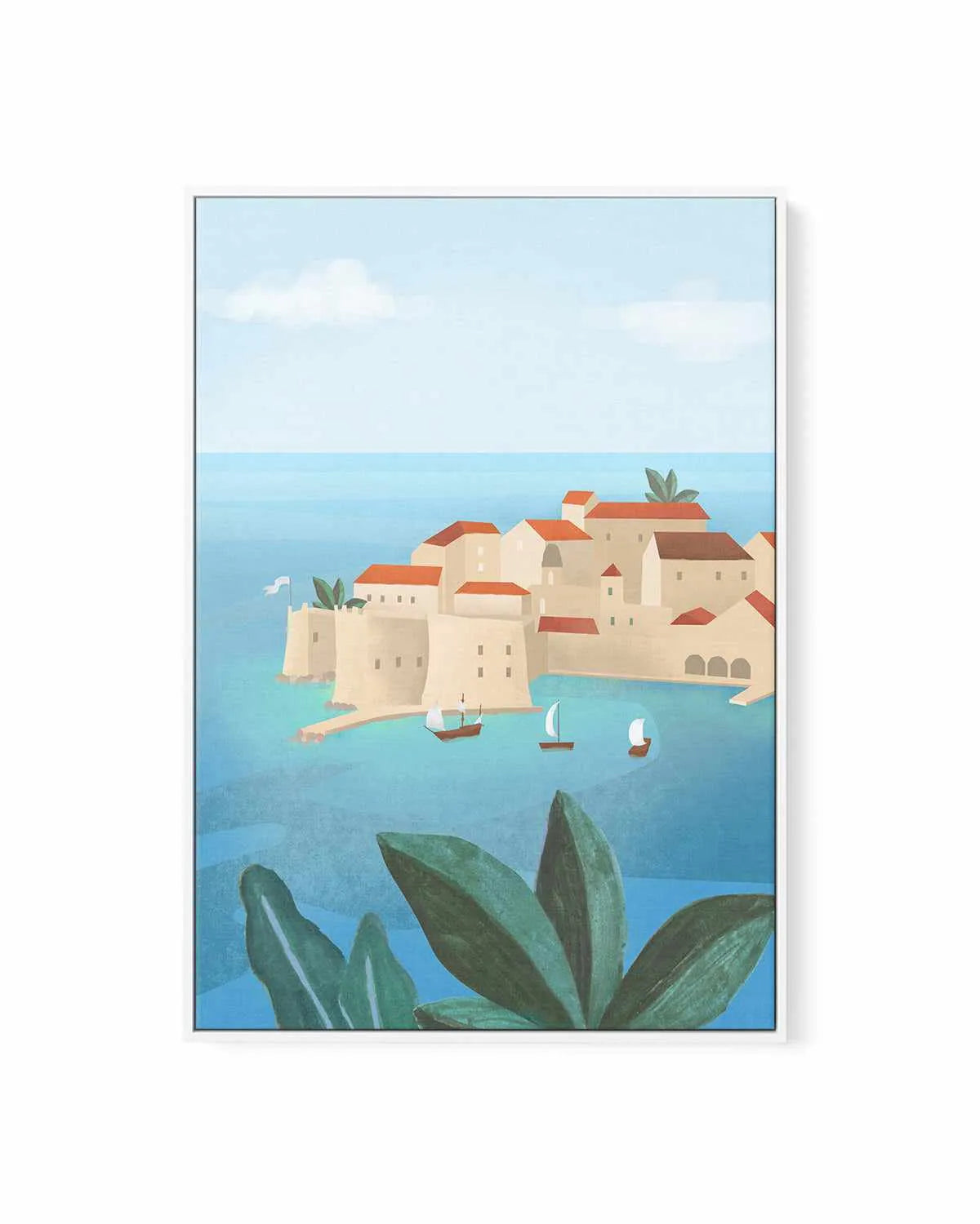 Dubrovnik City by Petra Lizde | Framed Canvas Art Print from Olive et Oriel where you can shop wallpaper and artworks online