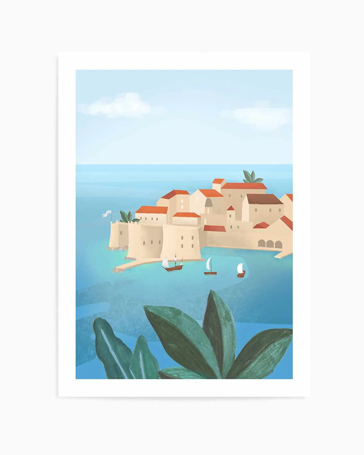 Dubrovnik City by Petra Lizde Art Print from Olive et Oriel where you can shop wallpaper and artworks online