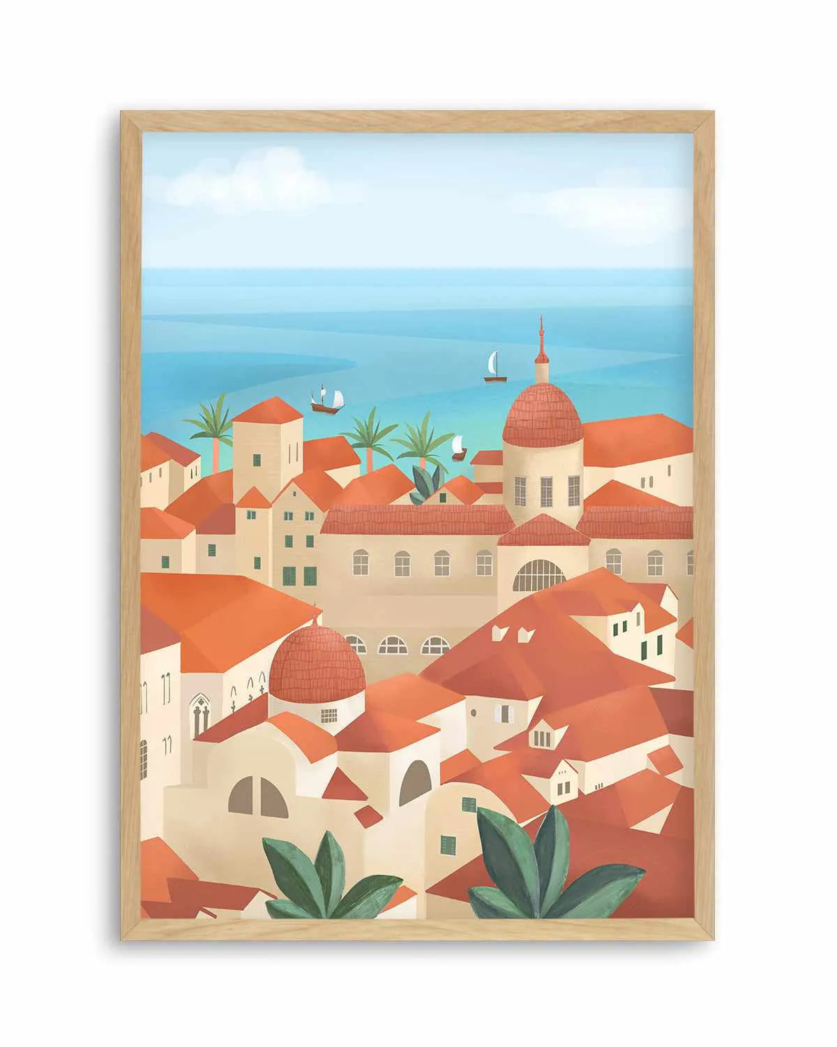Dubrovnik Old Town by Petra Lizde Art Print from Olive et Oriel where you can shop wallpaper and artworks online