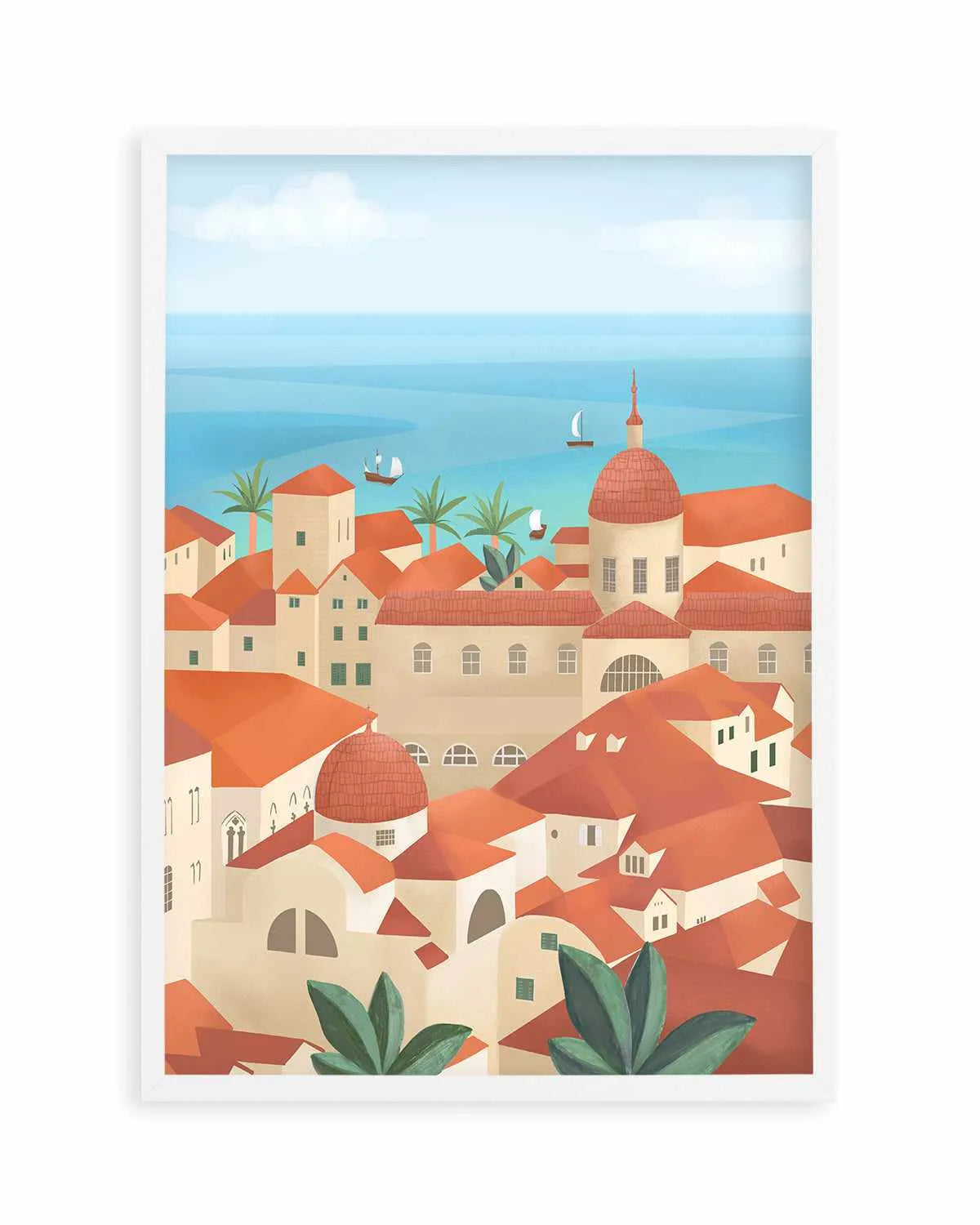 Dubrovnik Old Town by Petra Lizde Art Print from Olive et Oriel where you can shop wallpaper and artworks online