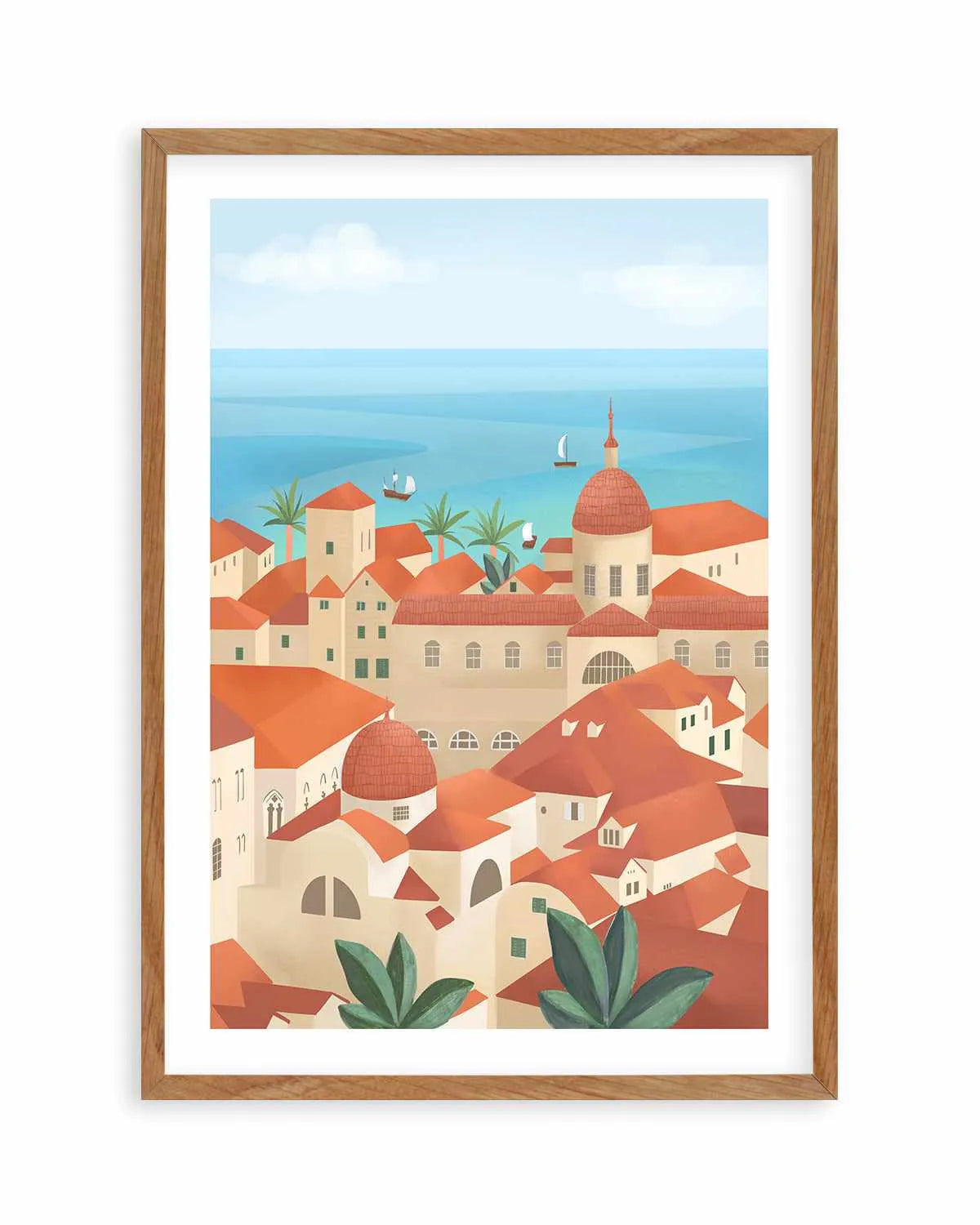 Dubrovnik Old Town by Petra Lizde Art Print from Olive et Oriel where you can shop wallpaper and artworks online