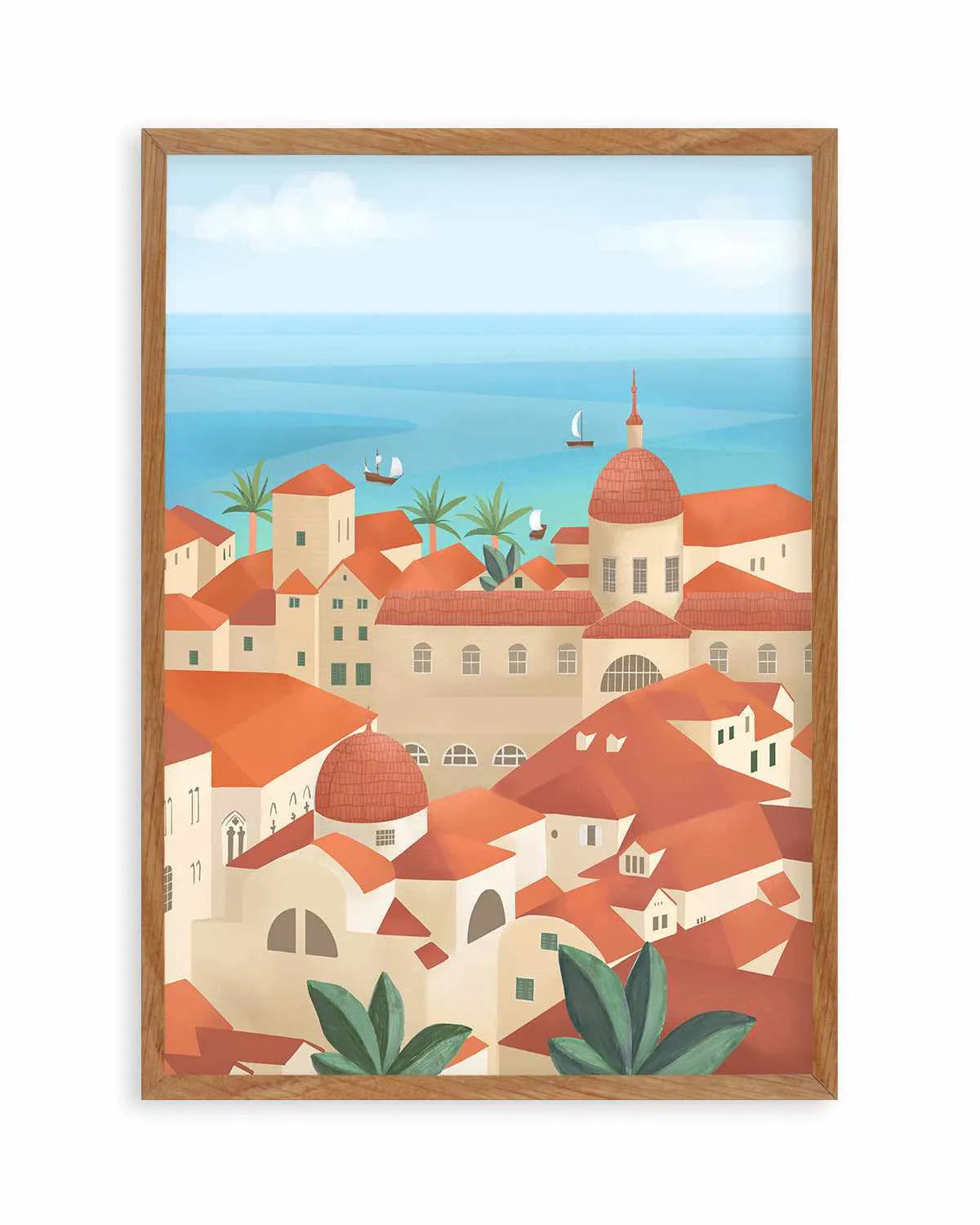 Dubrovnik Old Town by Petra Lizde Art Print from Olive et Oriel where you can shop wallpaper and artworks online