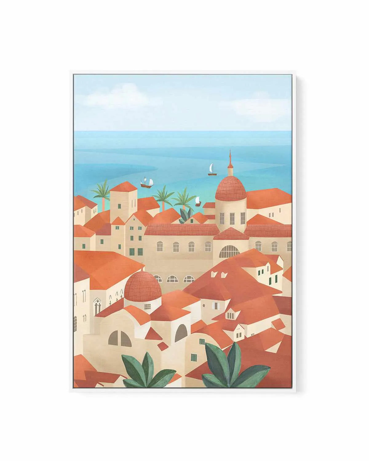 Dubrovnik Old Town by Petra Lizde | Framed Canvas Art Print from Olive et Oriel where you can shop wallpaper and artworks online