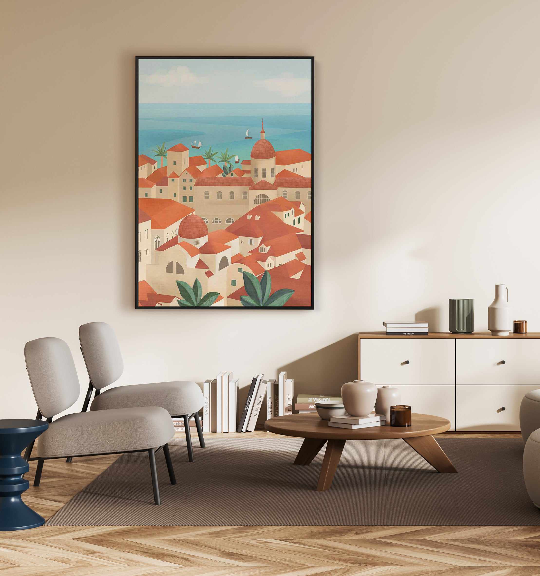 Dubrovnik Old Town by Petra Lizde | Framed Canvas Art Print