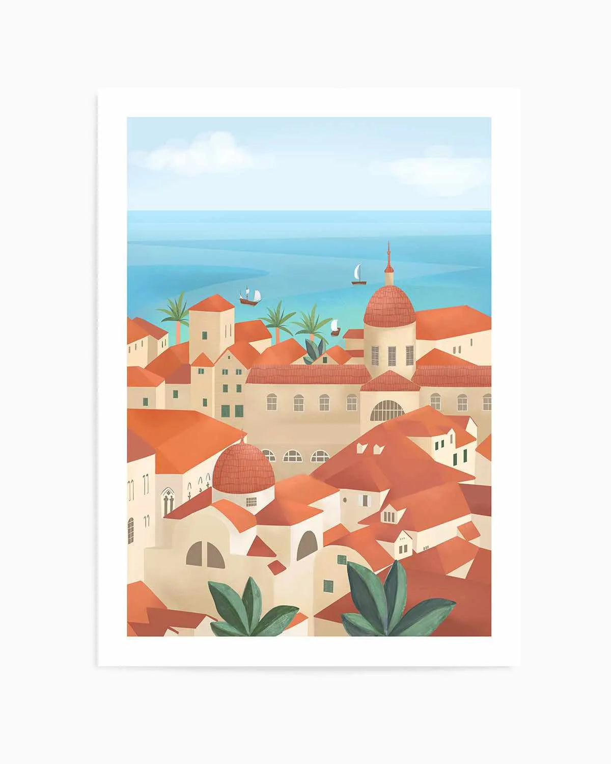 Dubrovnik Old Town by Petra Lizde Art Print from Olive et Oriel where you can shop wallpaper and artworks online