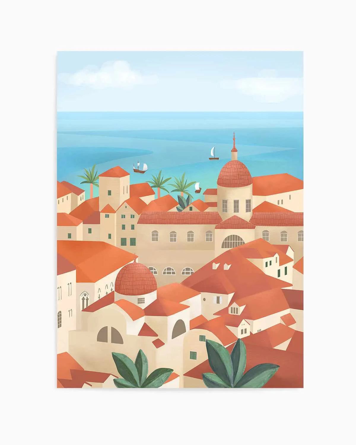 Dubrovnik Old Town by Petra Lizde Art Print from Olive et Oriel where you can shop wallpaper and artworks online