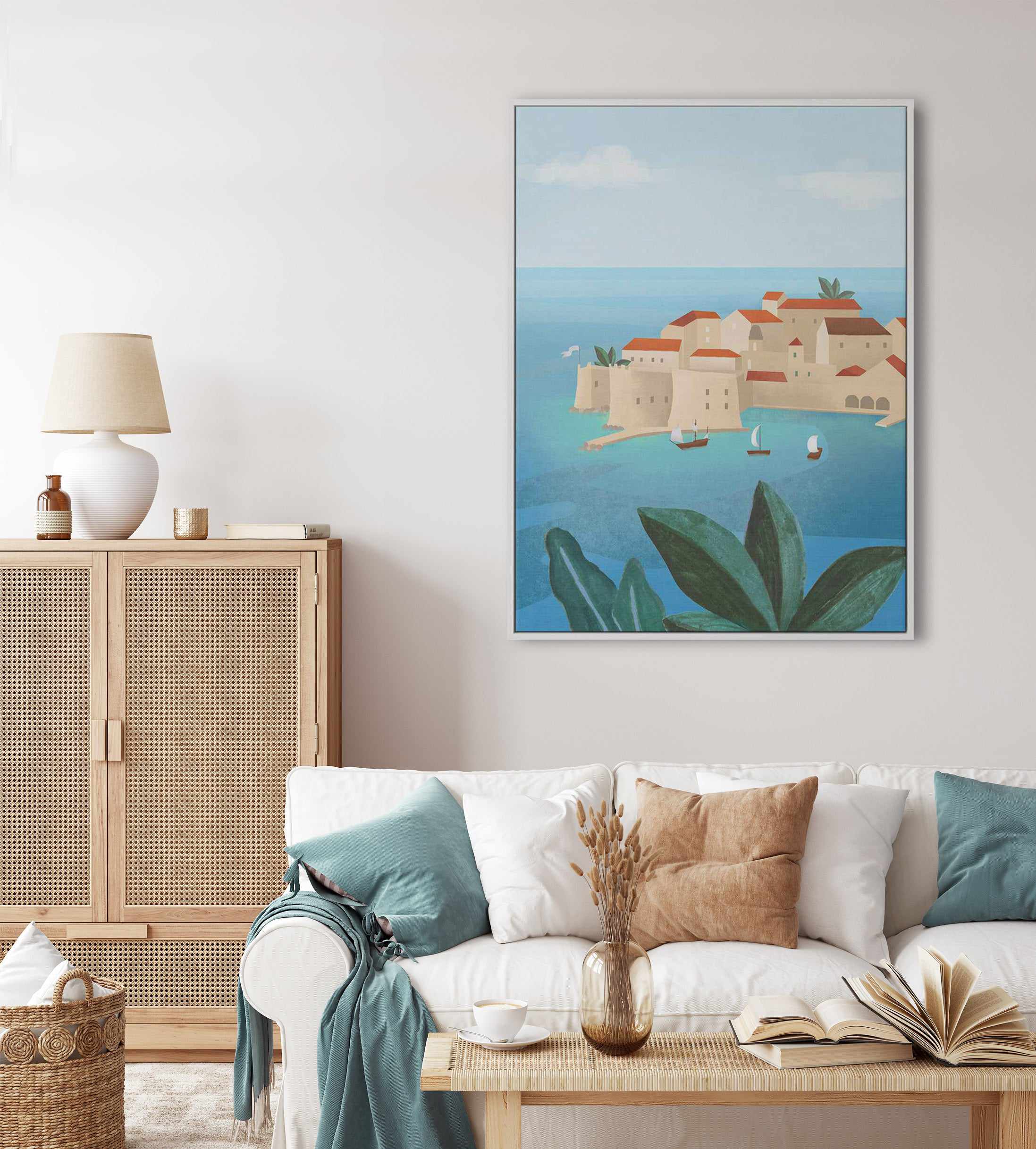 Dubrovnik City by Petra Lizde | Framed Canvas Art Print